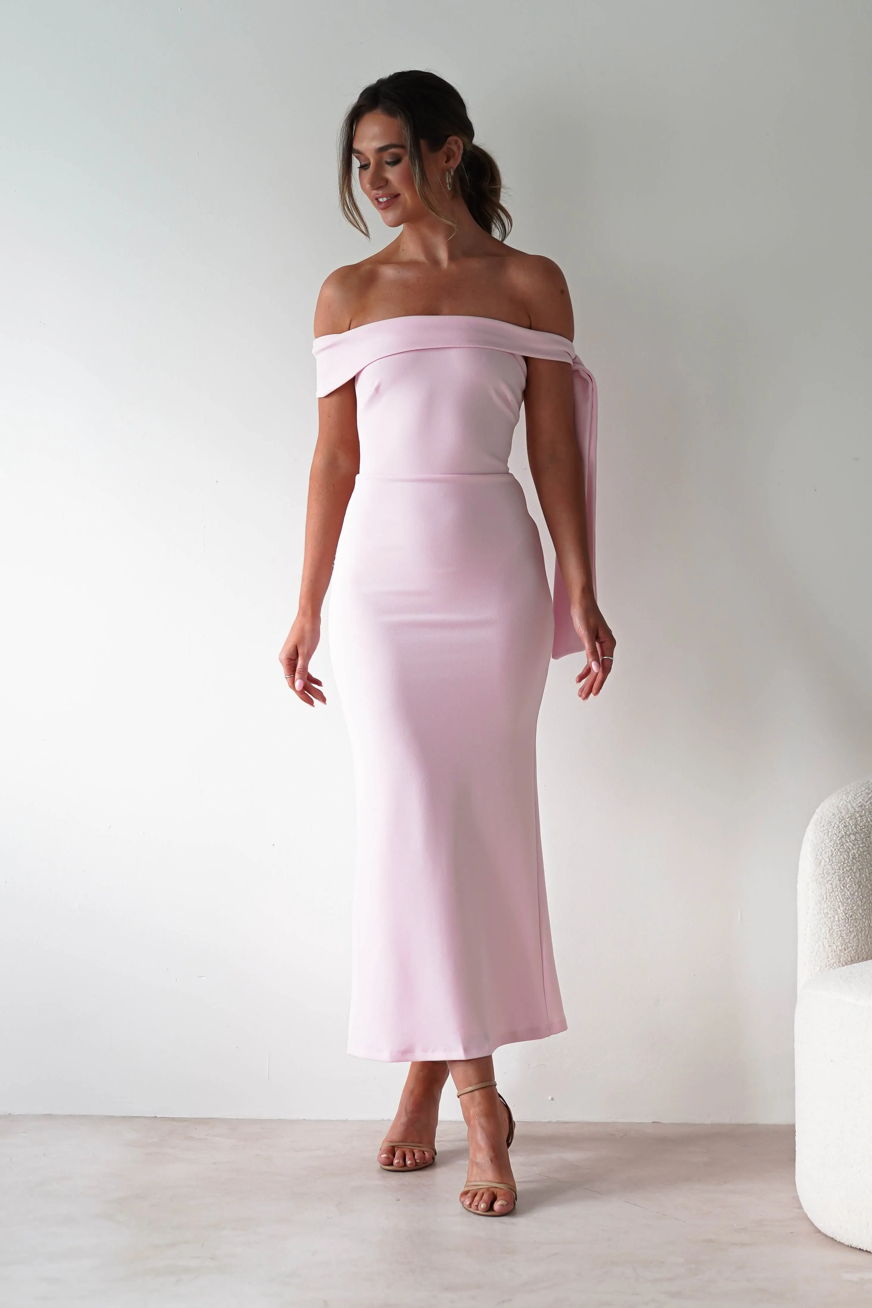 Amalthea Off the Shoulder Midaxi | Pink