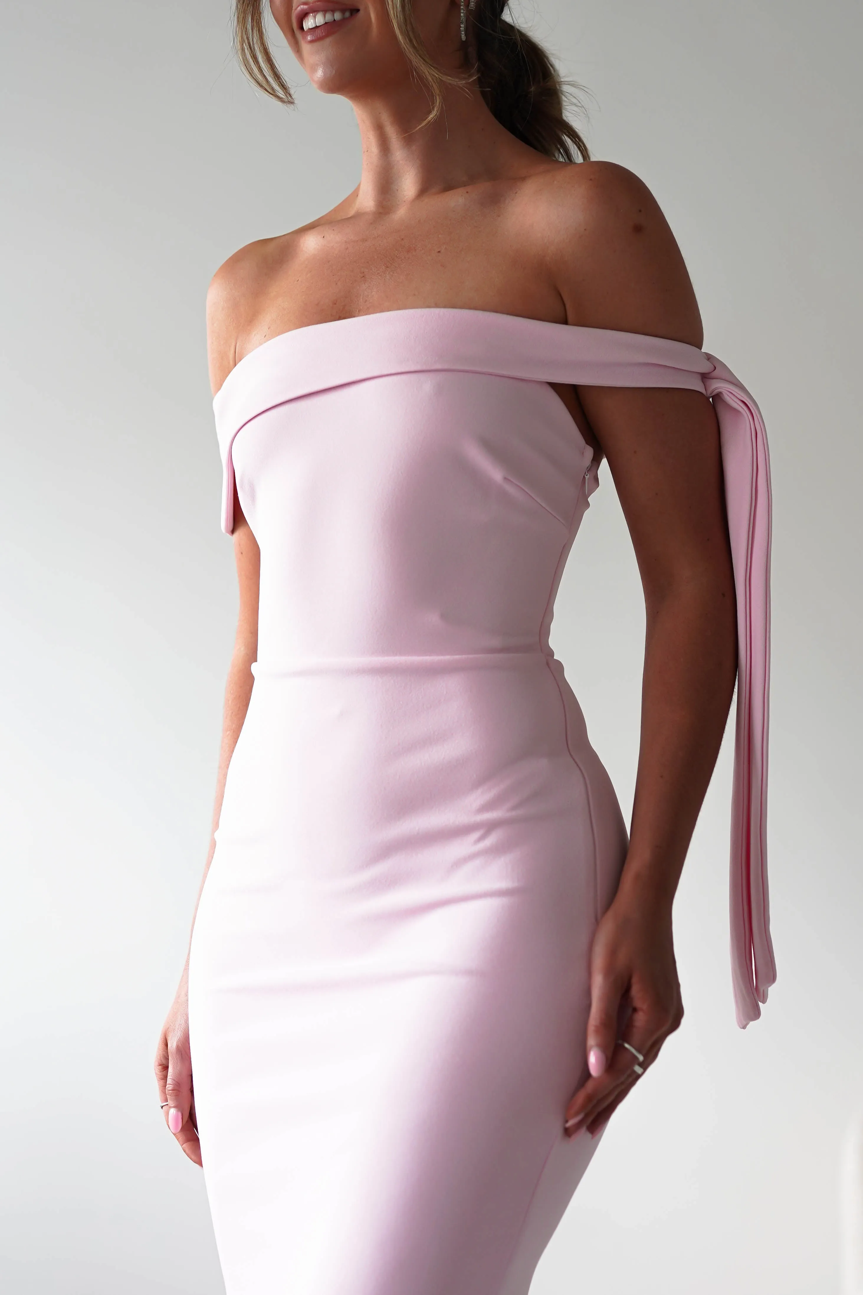 Amalthea Off the Shoulder Midaxi | Pink
