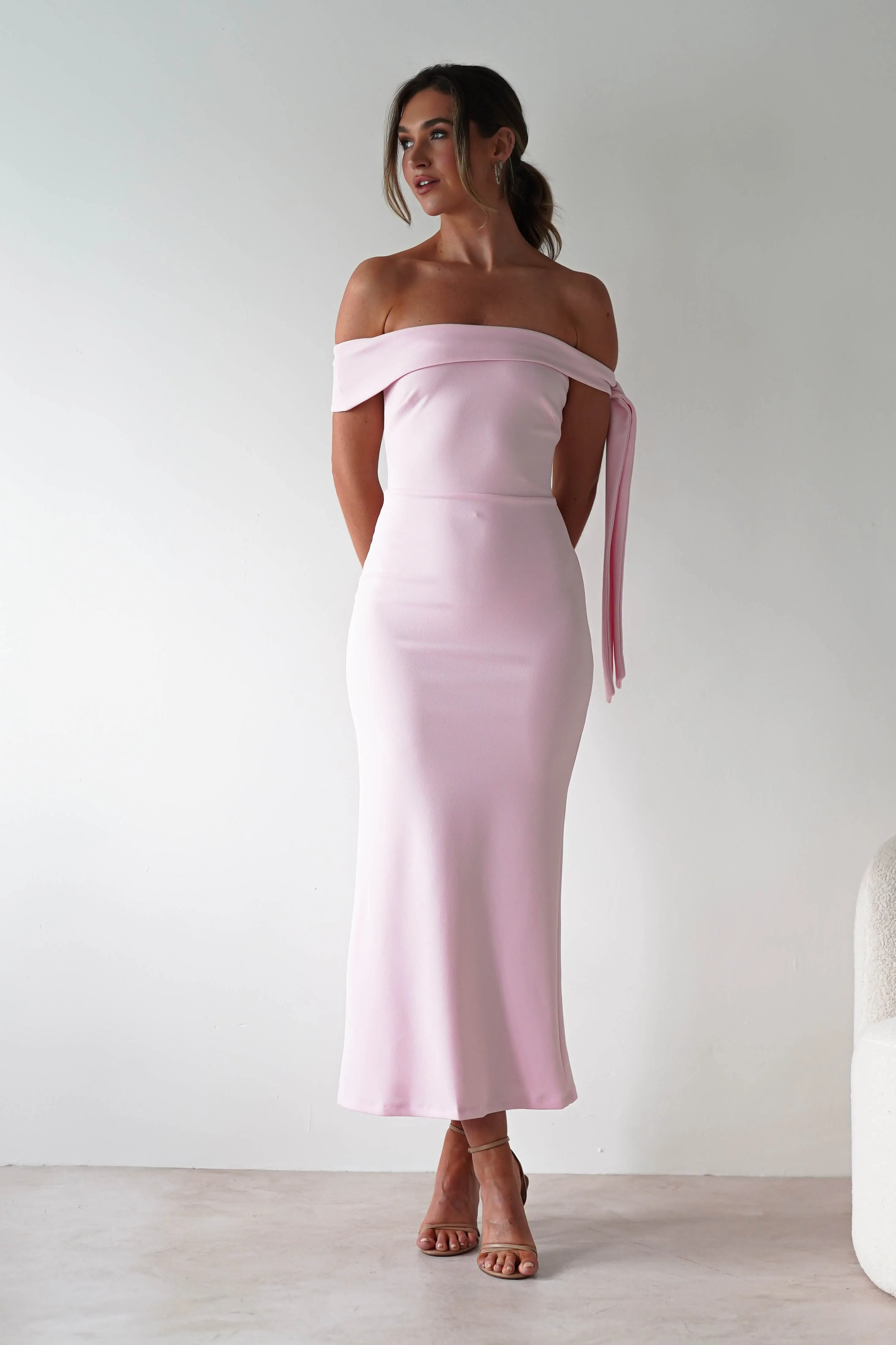 Amalthea Off the Shoulder Midaxi | Pink