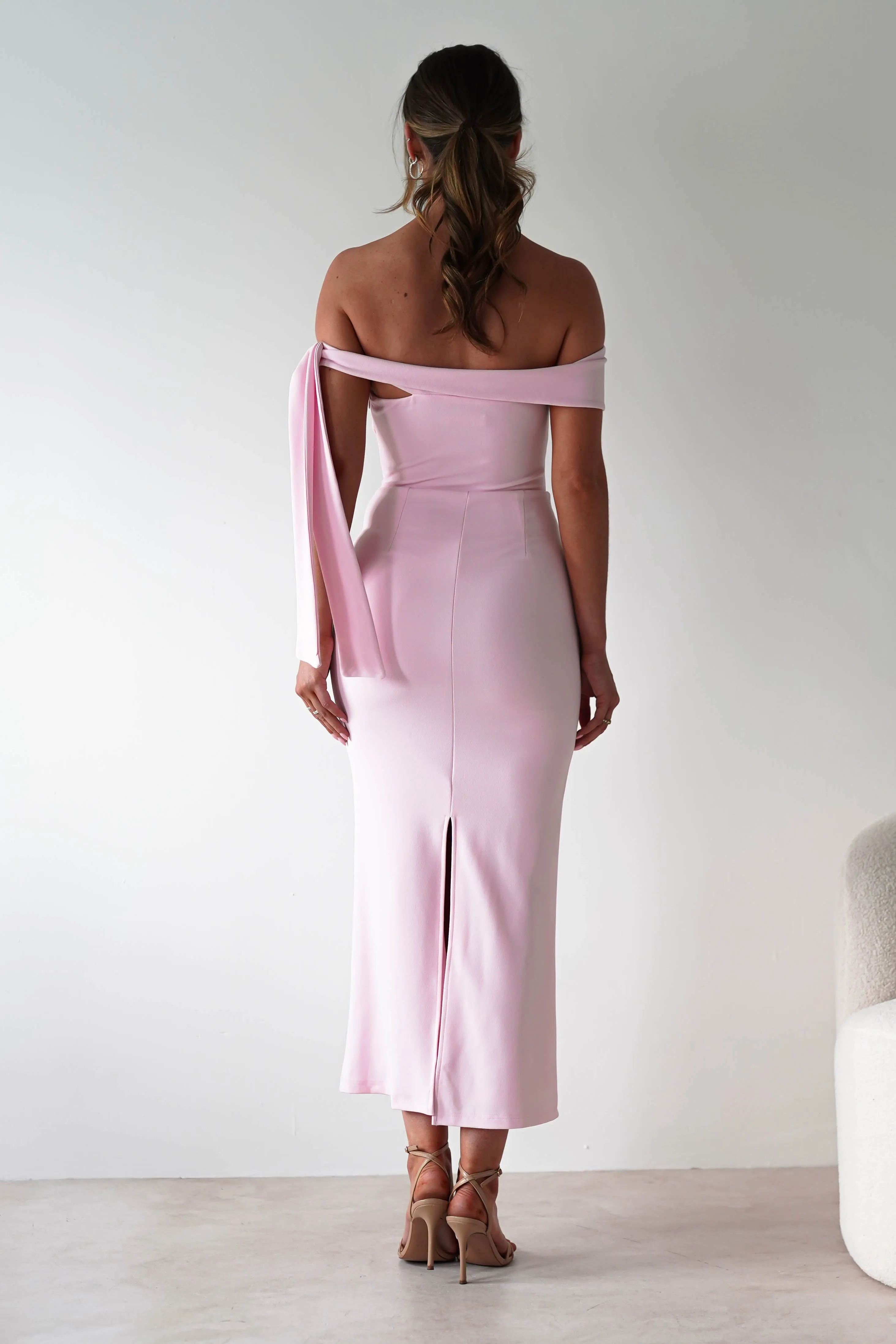 Amalthea Off the Shoulder Midaxi | Pink