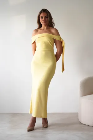 Amalthea Off the Shoulder Midaxi | Yellow