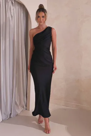 Ansel One Shoulder Maxi Dress  dress,evening dress,graduation dress,party dress,birthday dress,beautiful dress,dress,summer dress,beautiful dressBlack