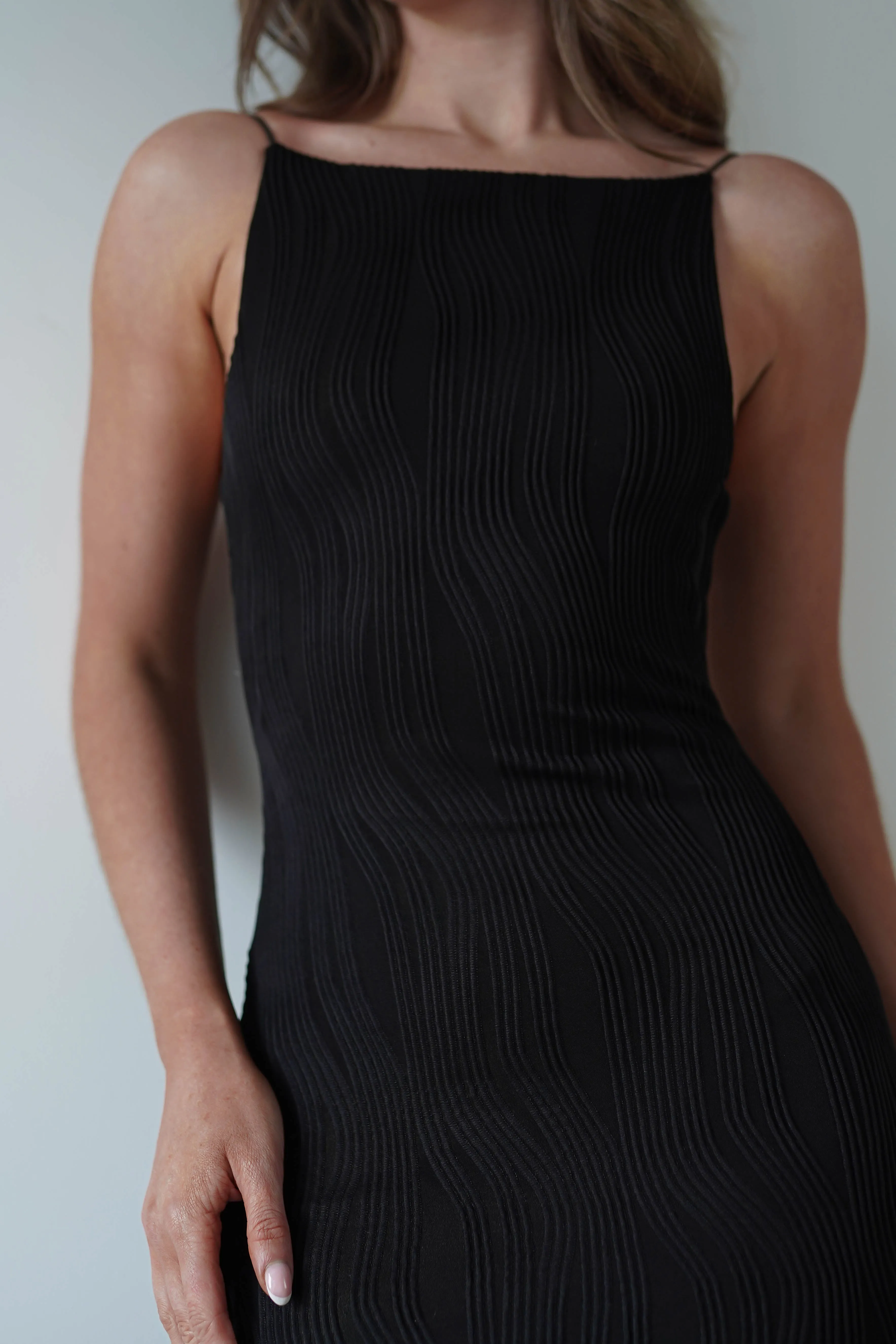 Brighton Textured Bodycon Midaxi Dress  dress,evening dress,graduation dress,party dress,birthday dress,beautiful dress,dress,summer dress,beautiful dressBlack
