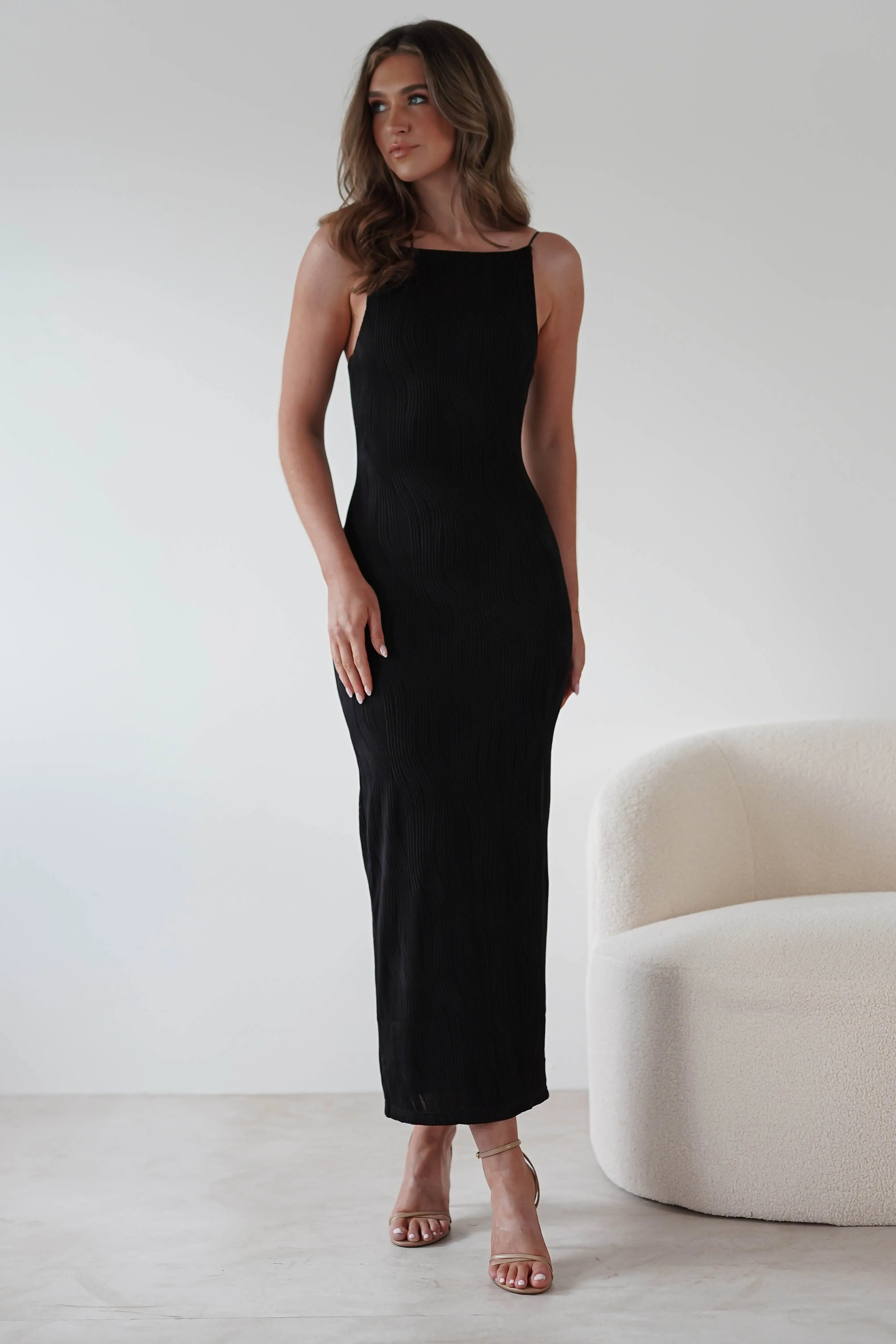 Brighton Textured Bodycon Midaxi Dress  dress,evening dress,graduation dress,party dress,birthday dress,beautiful dress,dress,summer dress,beautiful dressBlack