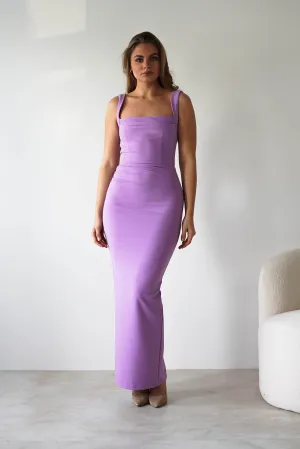 Brooke Square Neck Maxi Dress | Lilac