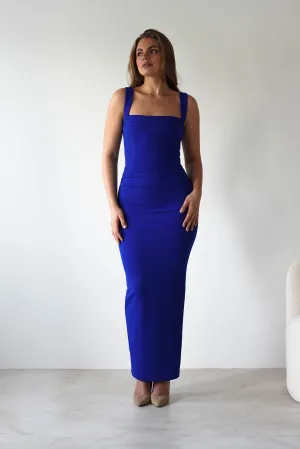 Brooke Square Neck Maxi Dress | Royal Blue