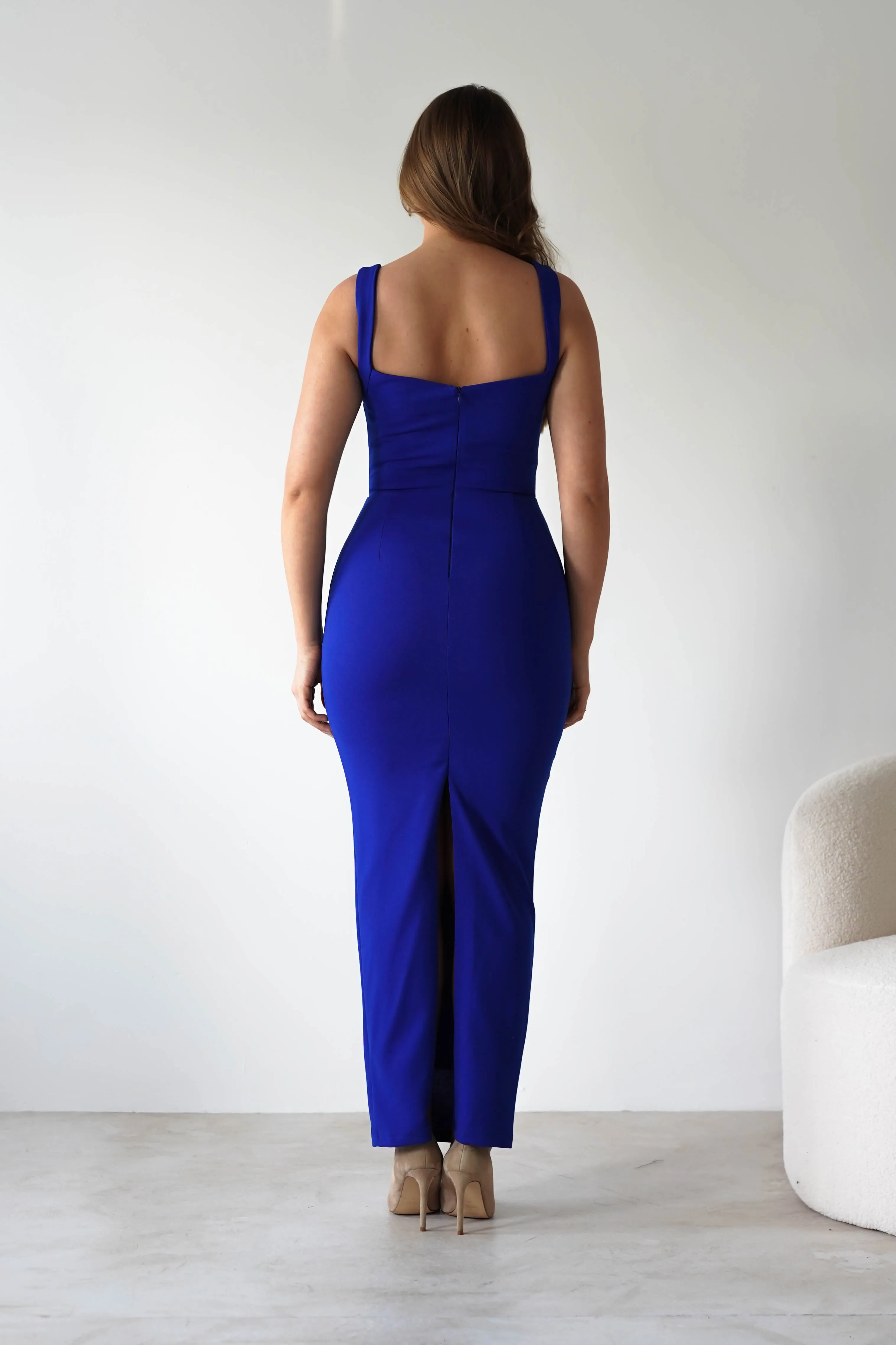 Brooke Square Neck Maxi Dress | Royal Blue