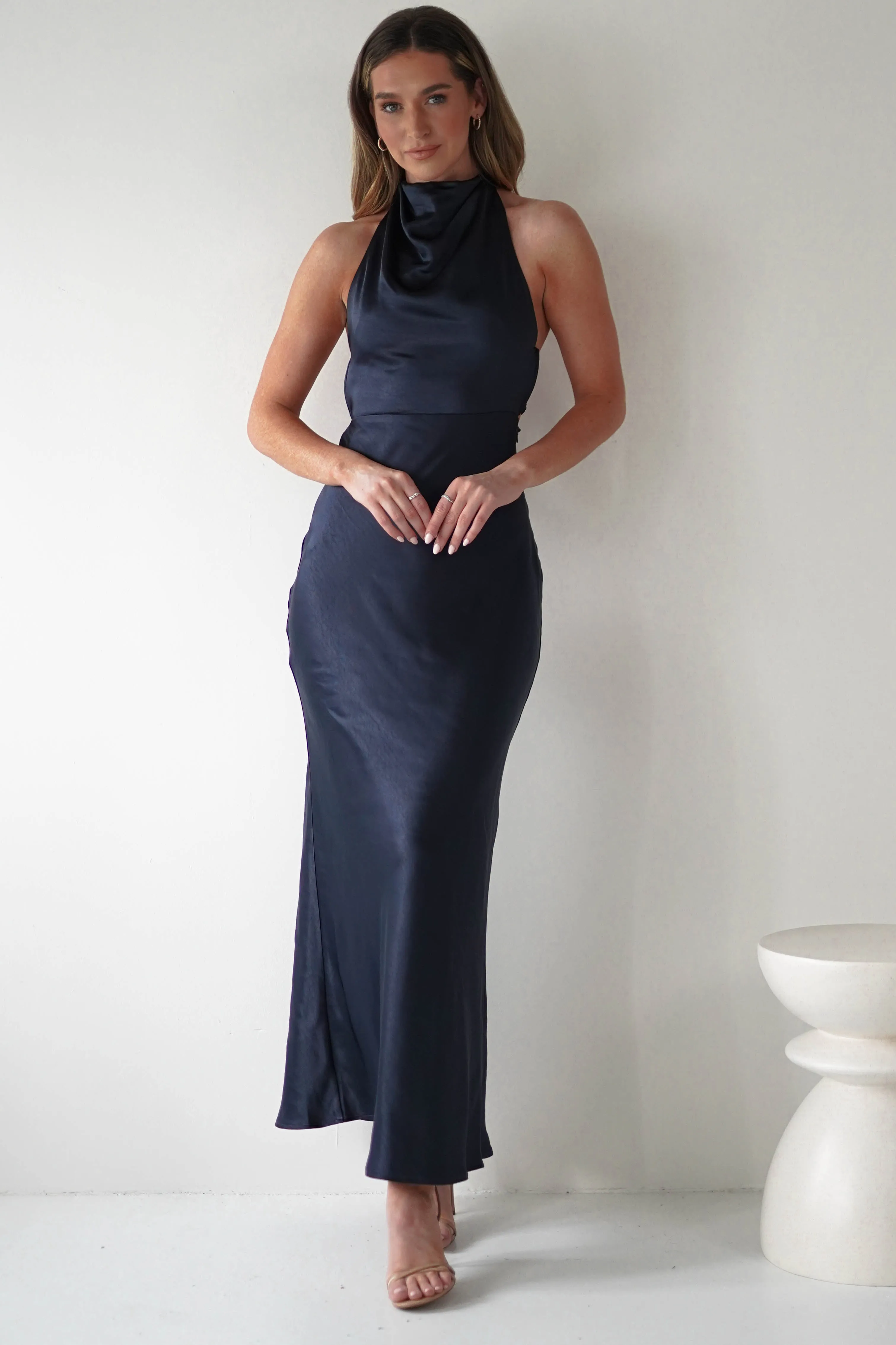 Capriana Pearl Back Maxi Dress  dress,evening dress,graduation dress,party dress,birthday dress,beautiful dress,dress,summer dress,beautiful dressNavy