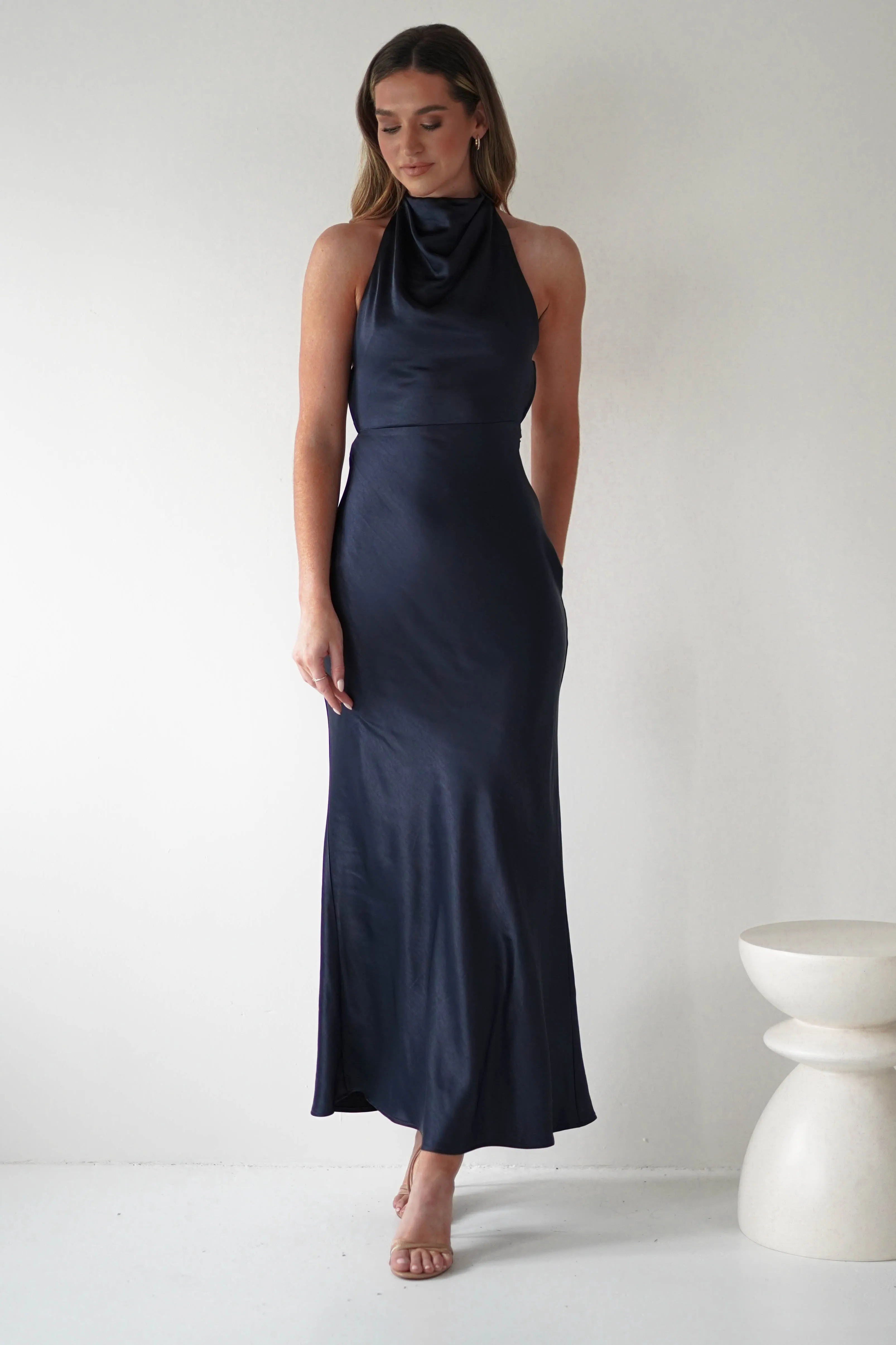 Capriana Pearl Back Maxi Dress  dress,evening dress,graduation dress,party dress,birthday dress,beautiful dress,dress,summer dress,beautiful dressNavy