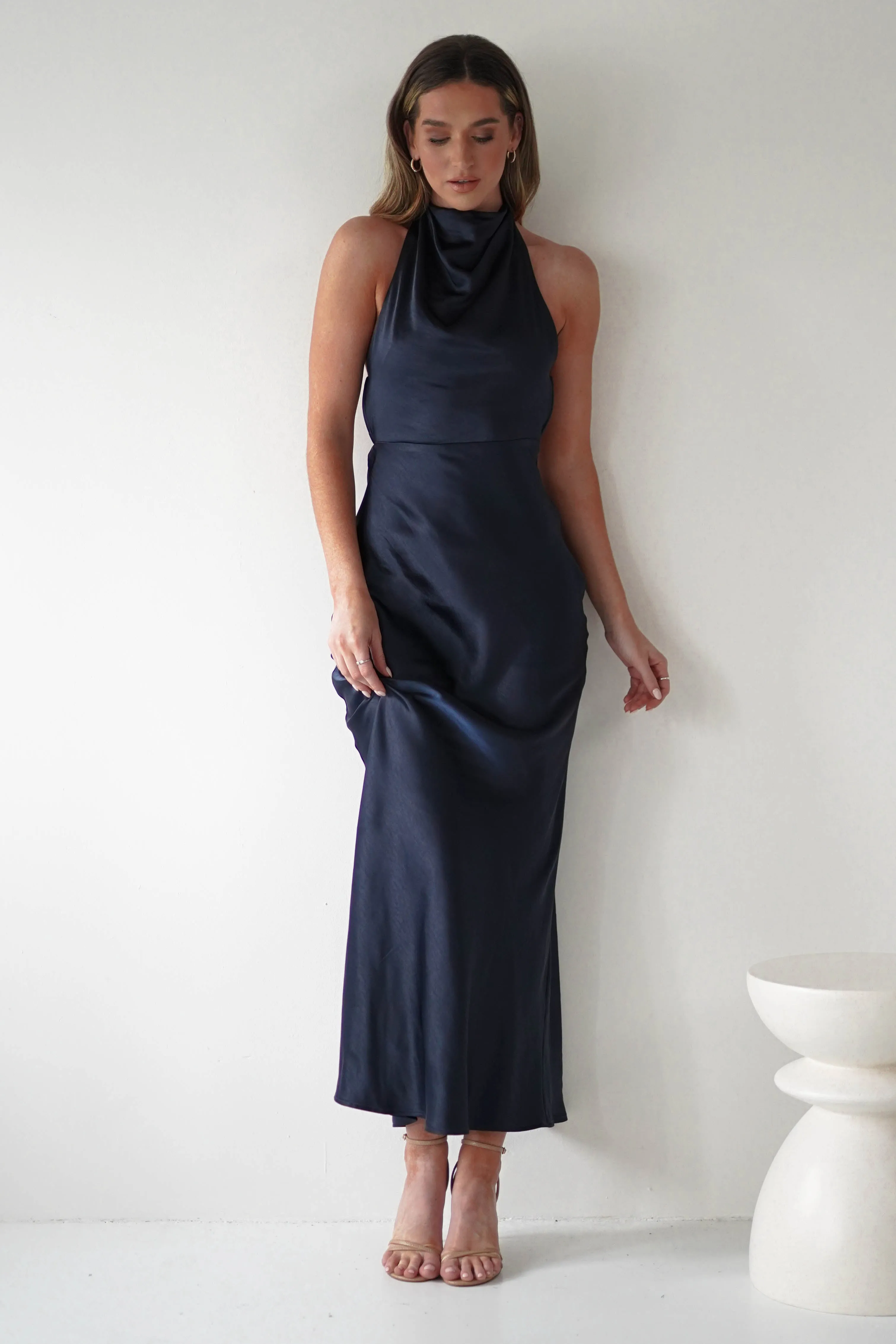 Capriana Pearl Back Maxi Dress  dress,evening dress,graduation dress,party dress,birthday dress,beautiful dress,dress,summer dress,beautiful dressNavy