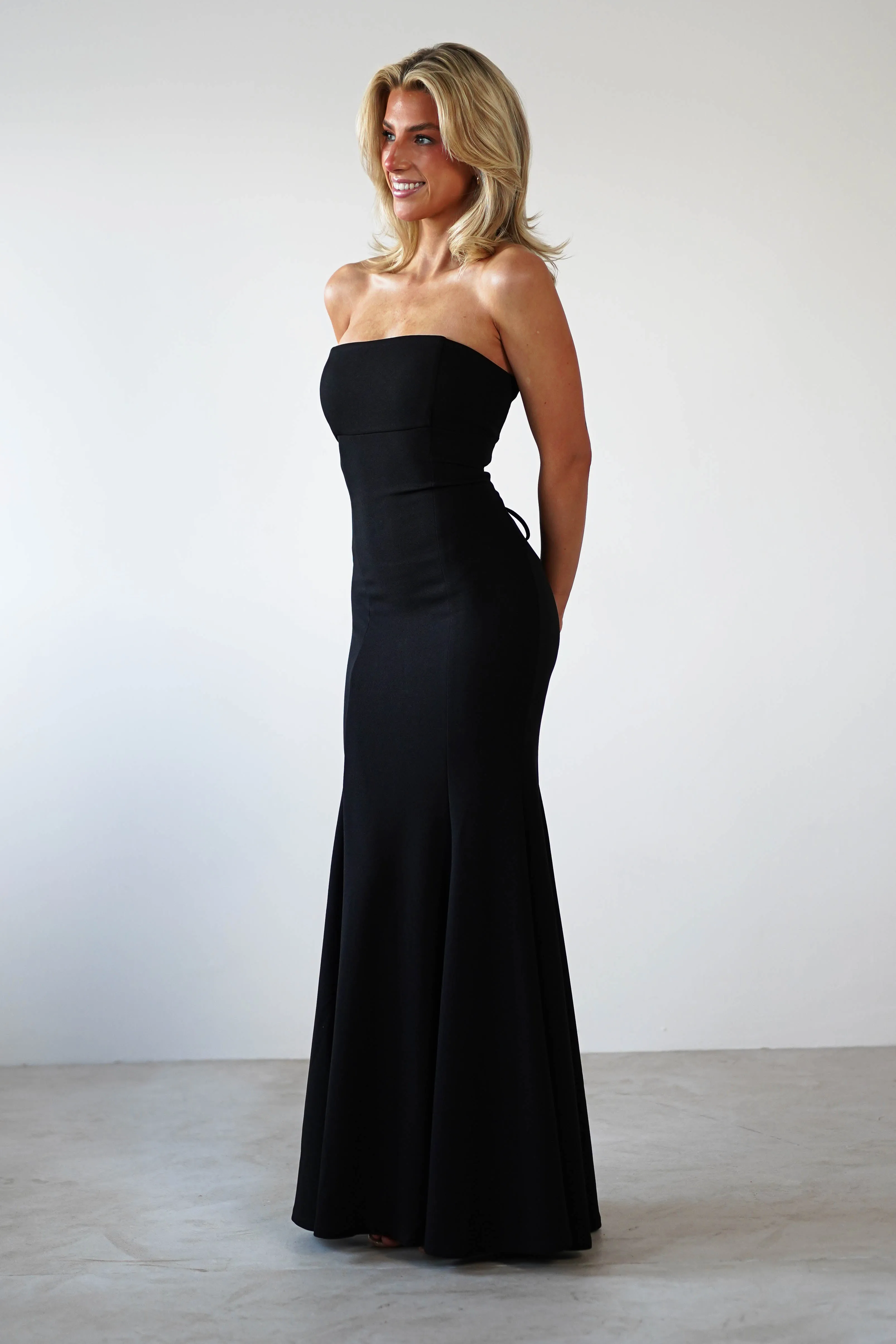 Charla Bodycon Maxi Gown | Black