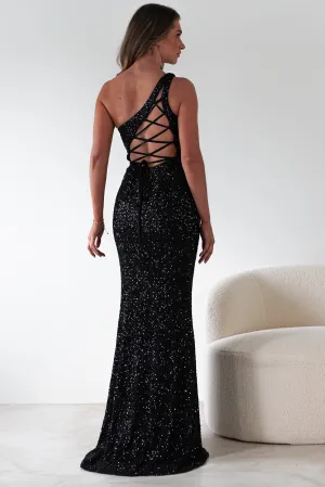 Charley Sequin Bodycon Gown  dress,evening dress,graduation dress,party dress,birthday dress,beautiful dress,dress,summer dress,beautiful dressBlack