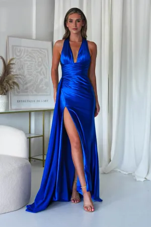 Daniella Halterneck Gown | Royal Blue