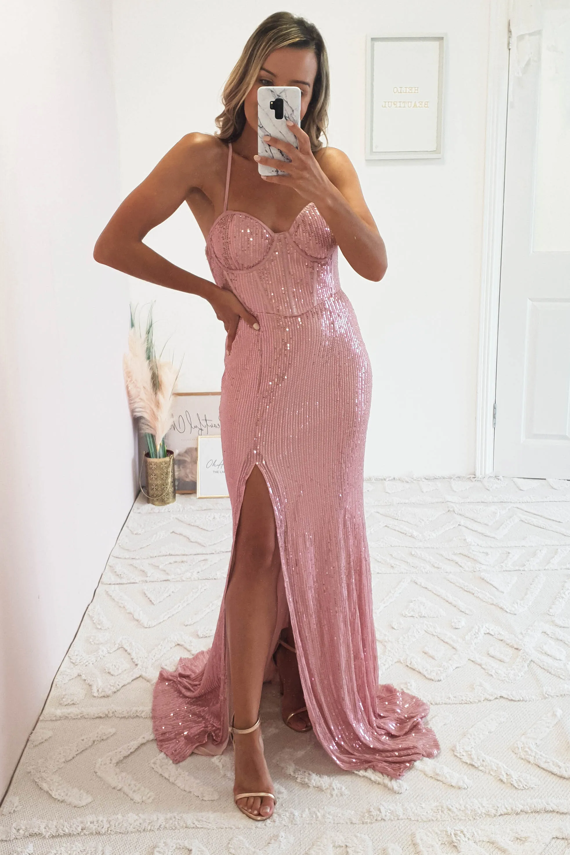 Elmiya Seqiun Gown | Blush