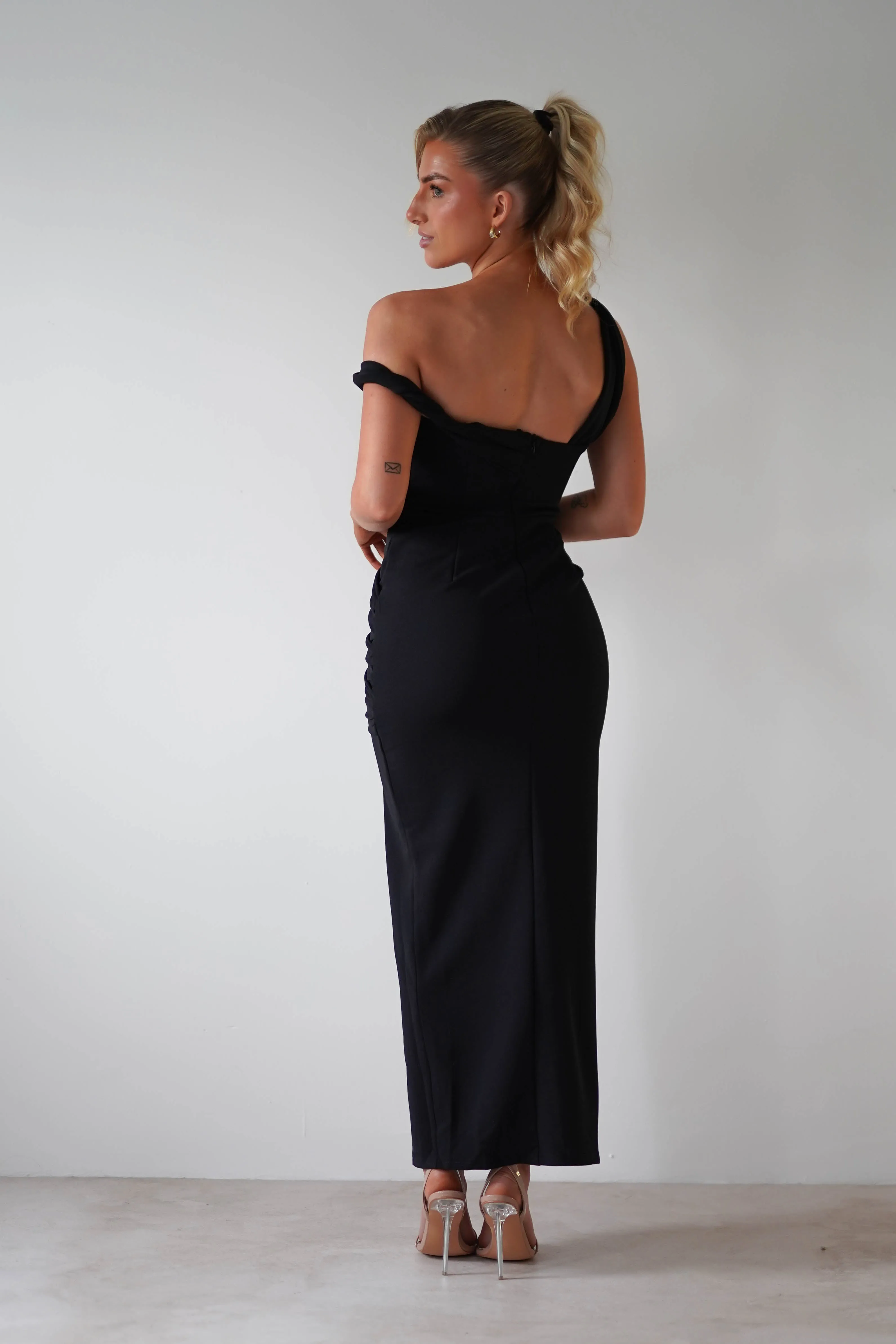 Eloise Bodycon Midaxi Dress | Black