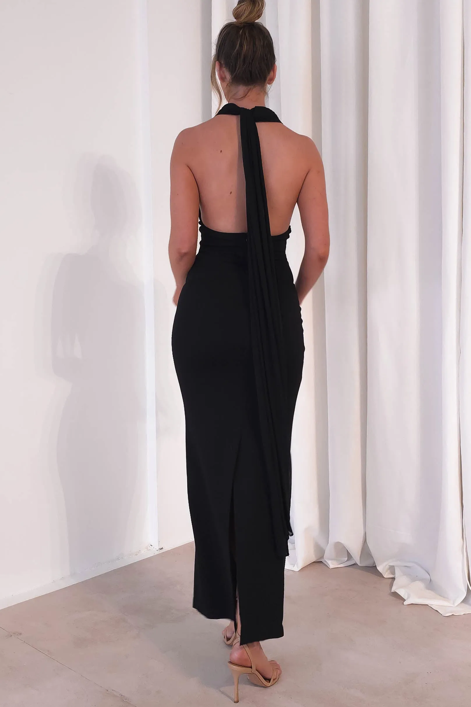 Esme Bodycon Multiway Maxi Dress  dress,evening dress,graduation dress,party dress,birthday dress,beautiful dress,dress,summer dress,beautiful dressBlack