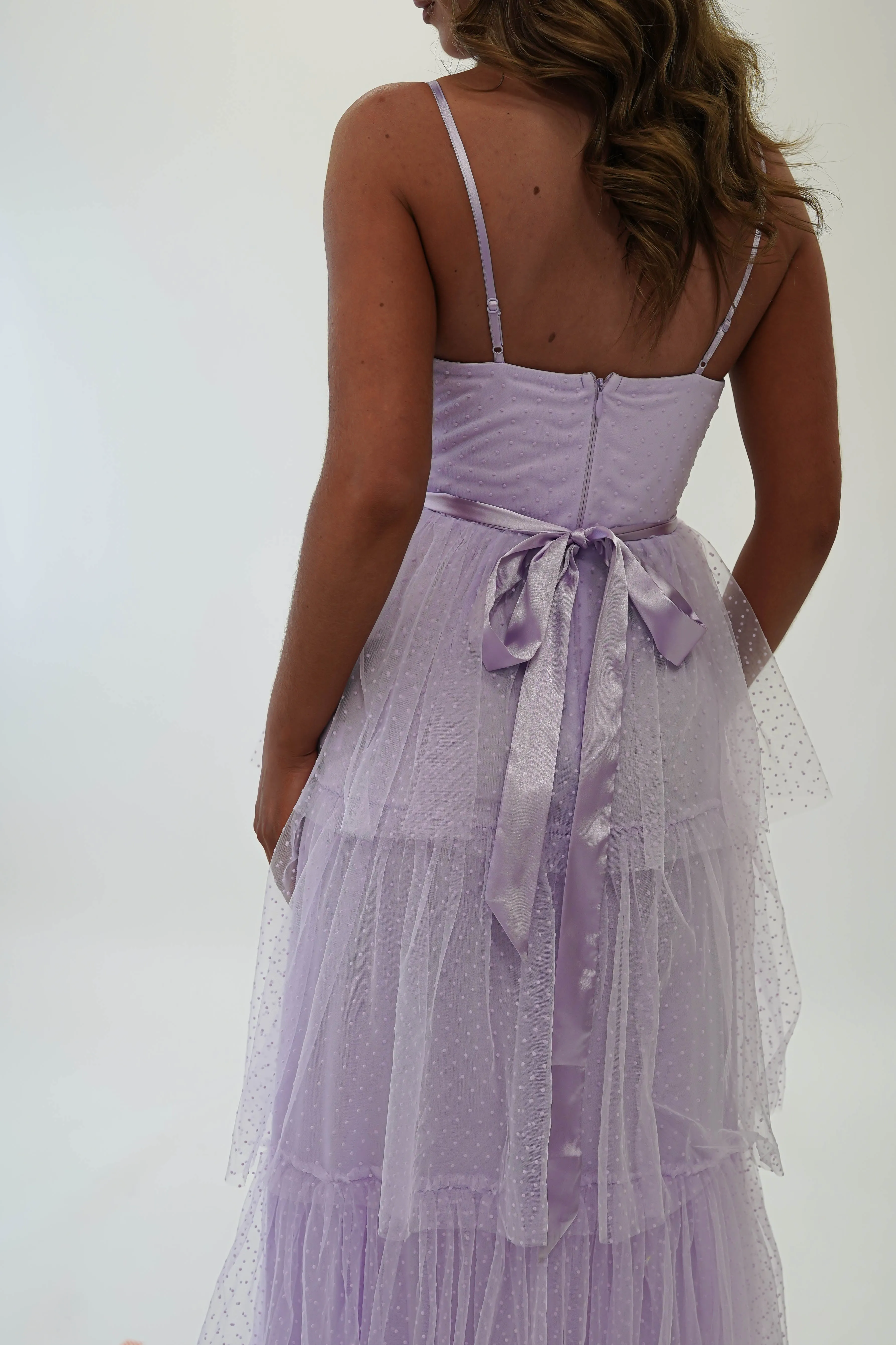 Geeniva Tulle Maxi Dress | Lavendar