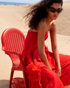 Hibiscus Dress Red