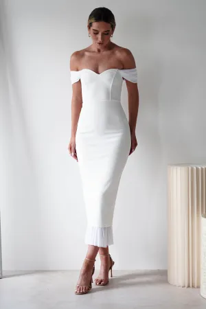 Jennifer Bodycon Midi Dress | White