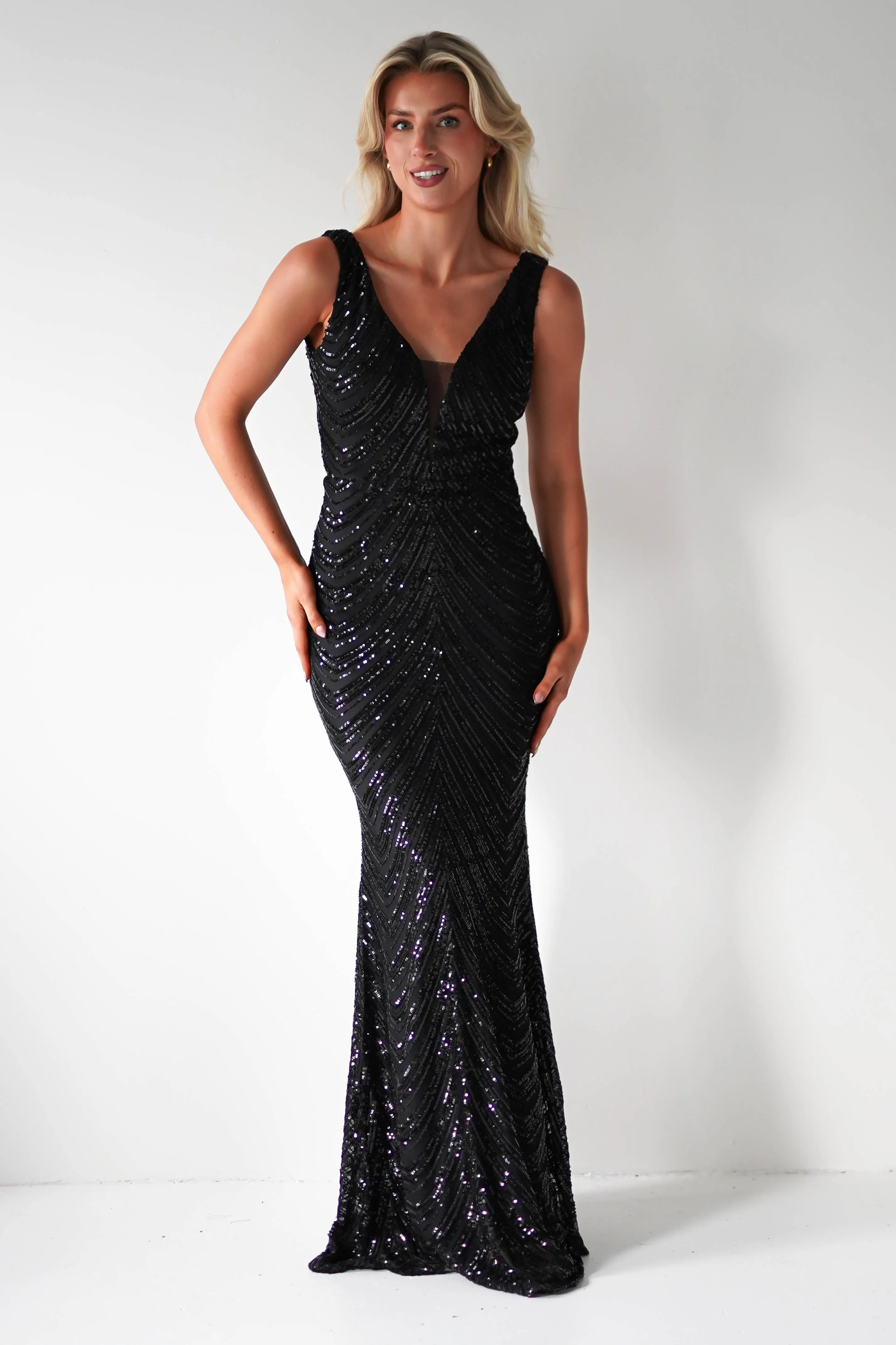 Julietta Sequin Bodycon Maxi Dress  dress,evening dress,graduation dress,party dress,birthday dress,beautiful dress,dress,summer dress,beautiful dressBlack