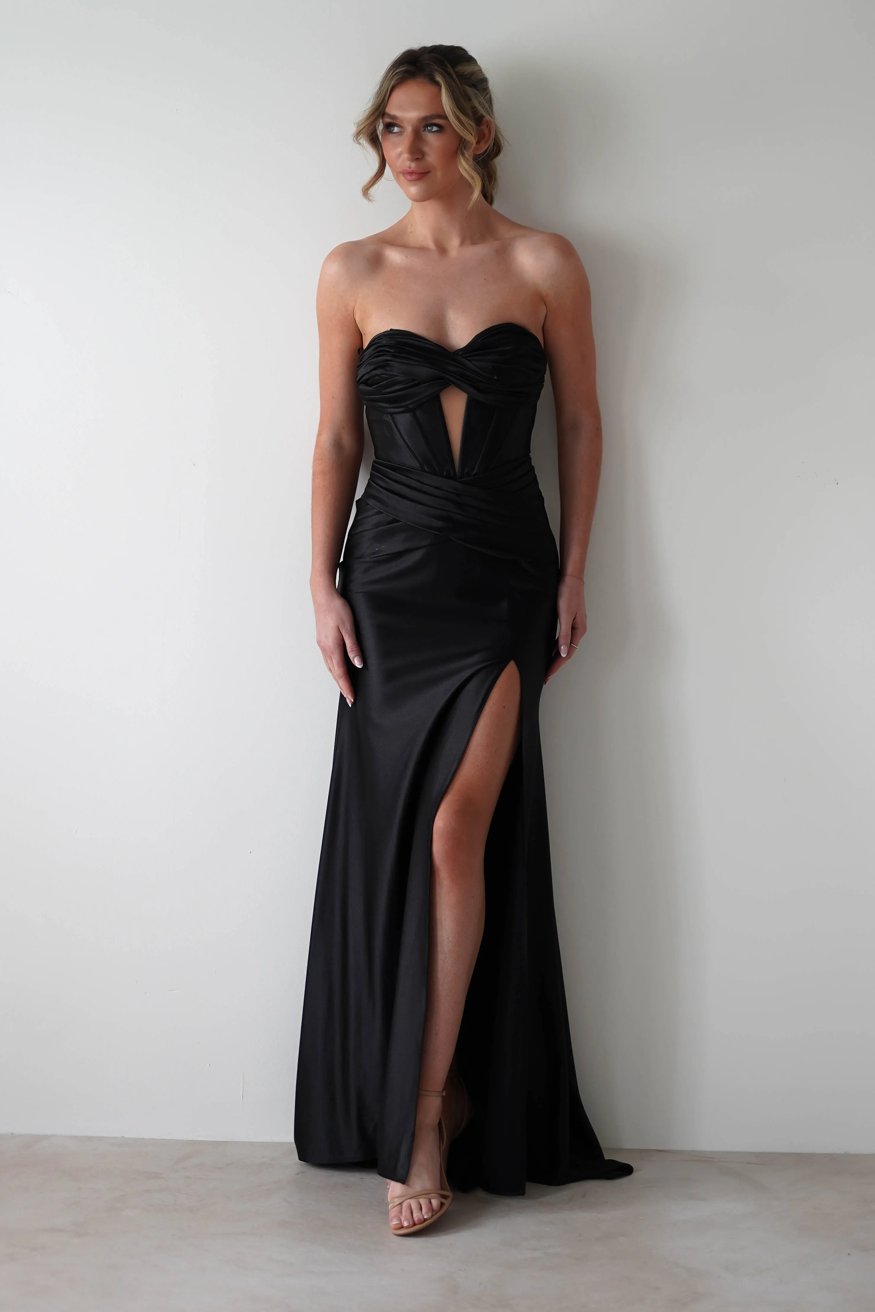 Karra Bodycon Strapless Gown  dress,evening dress,graduation dress,party dress,birthday dress,beautiful dress,dress,summer dress,beautiful dressBlack
