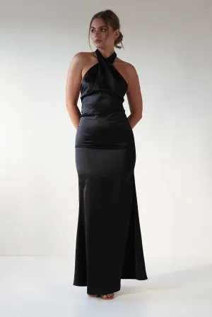 Kartia Halterneck Maxi Gown  dress,evening dress,graduation dress,party dress,birthday dress,beautiful dress,dress,summer dress,beautiful dressBlack