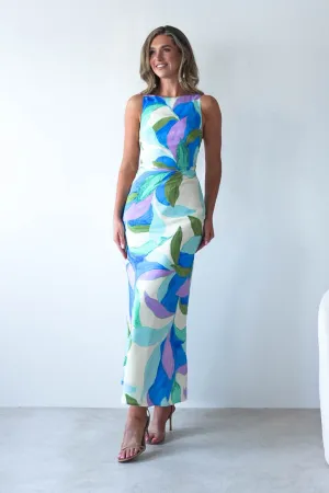 Lily Printed Maxi Dress | Mixed Print