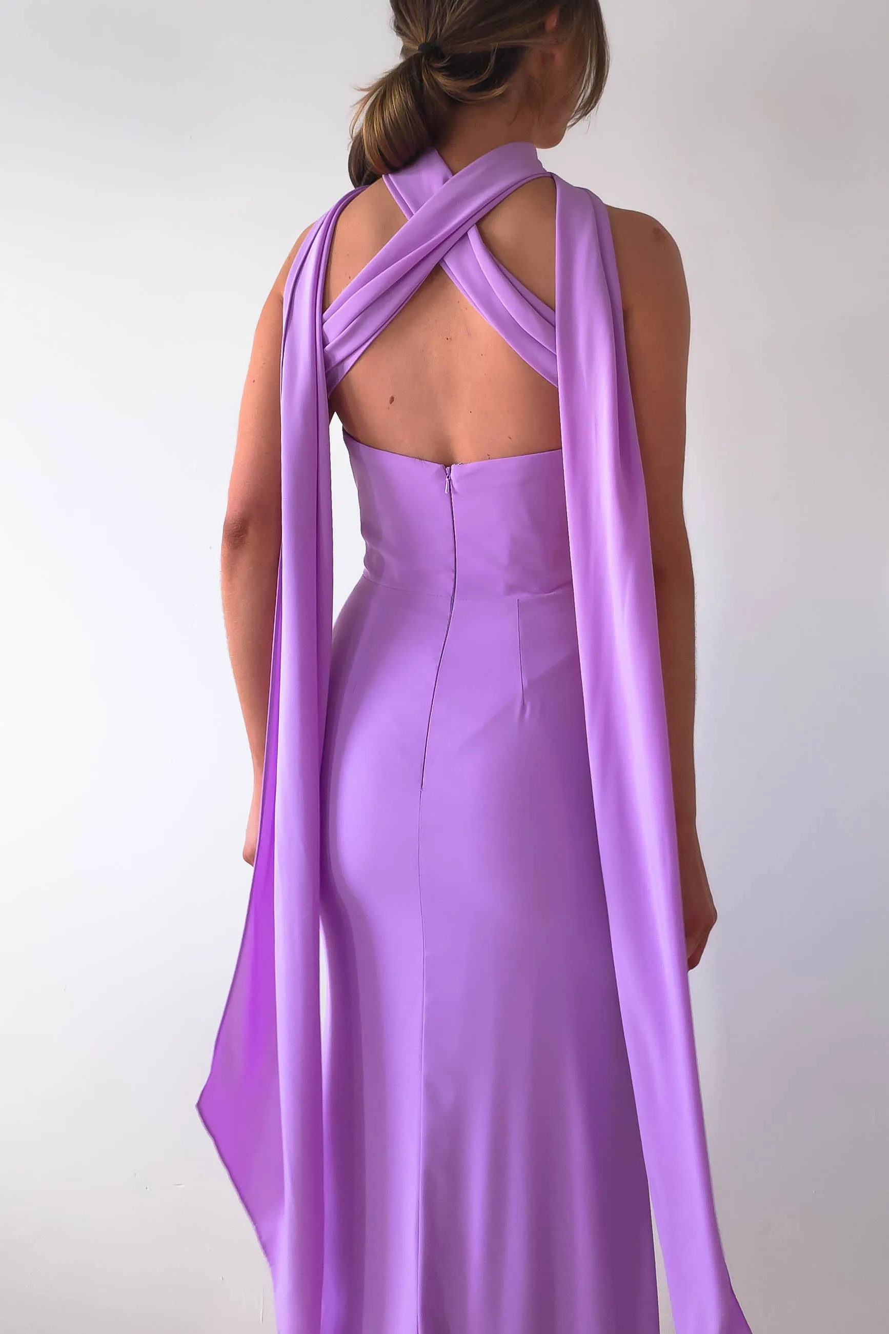 Lisa Multiway Chiffon Gown | Lilac