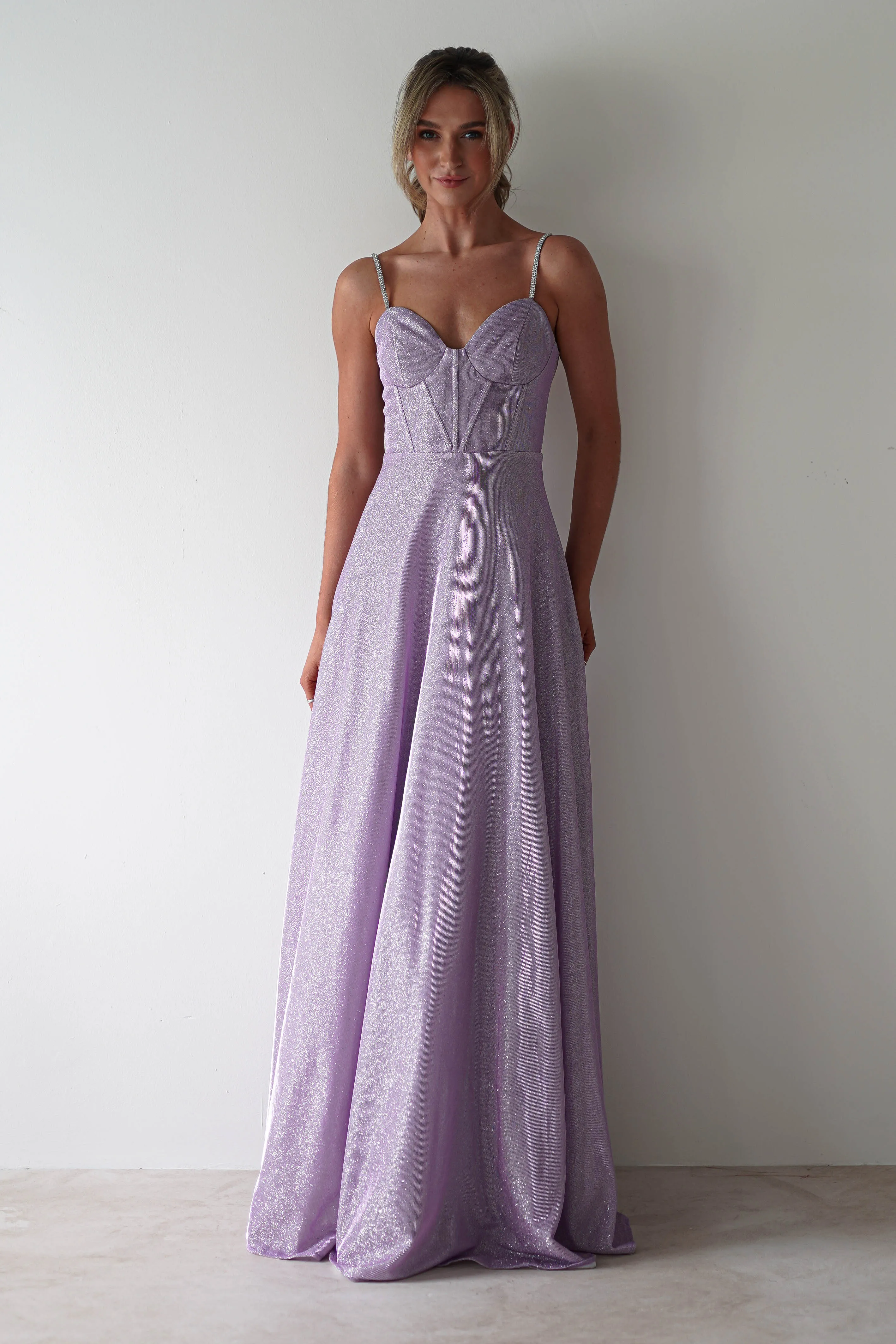 Marlene Glitter Gown | Lavendar