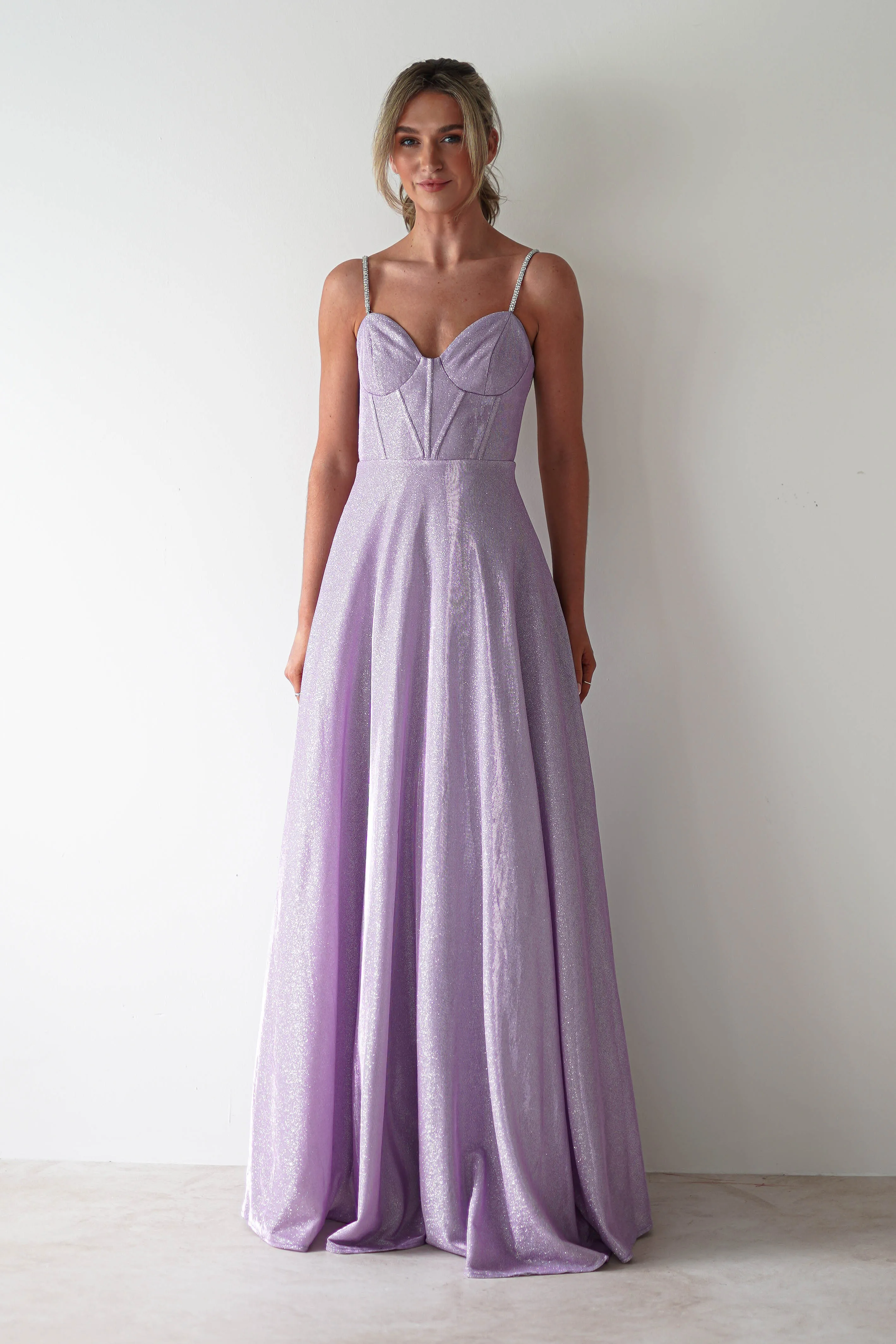 Marlene Glitter Gown | Lavendar
