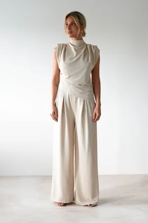 Mina Strechy 2 Piece Set | Cream
