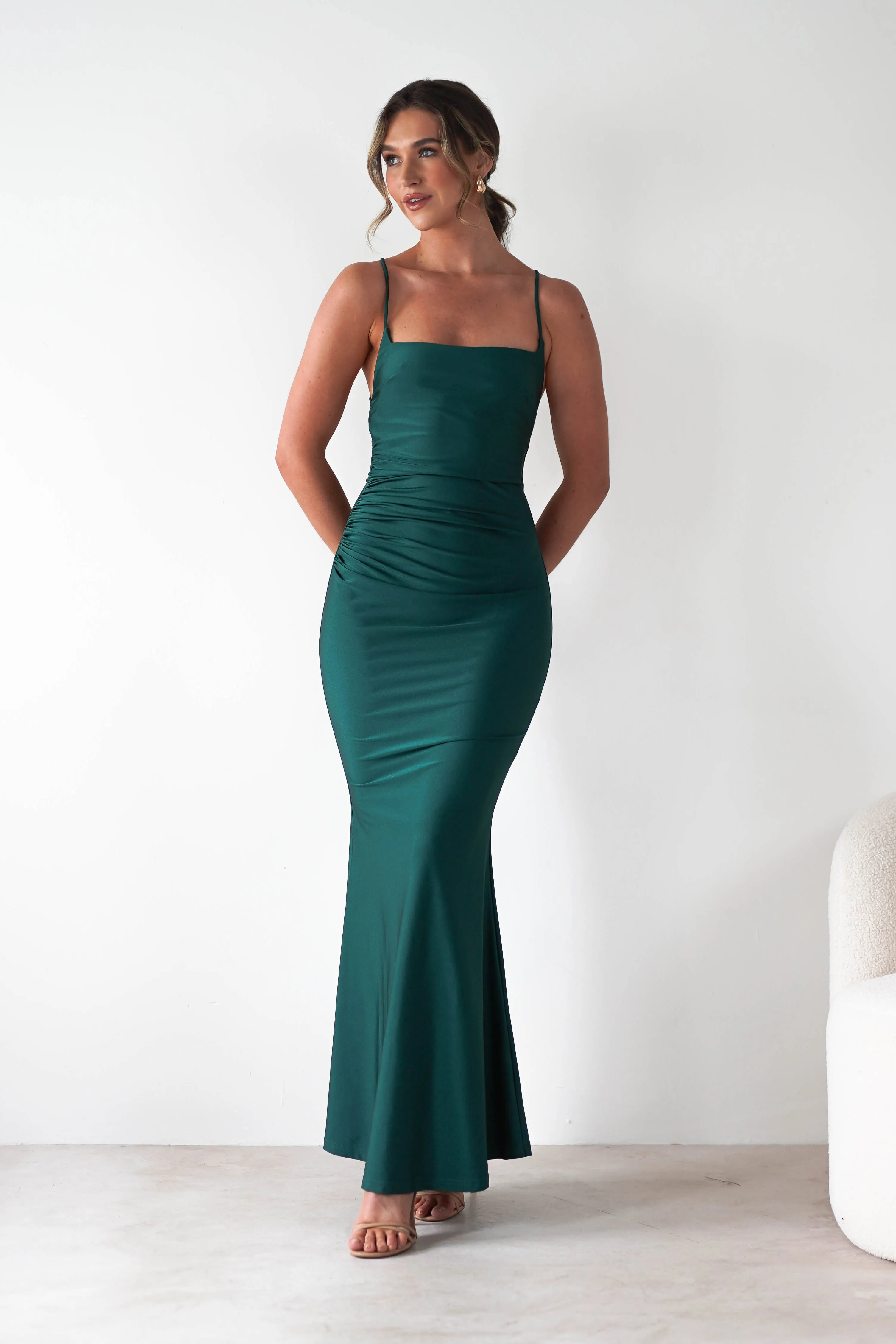 Monette Bodycon Maxi Gown | Emerald Green