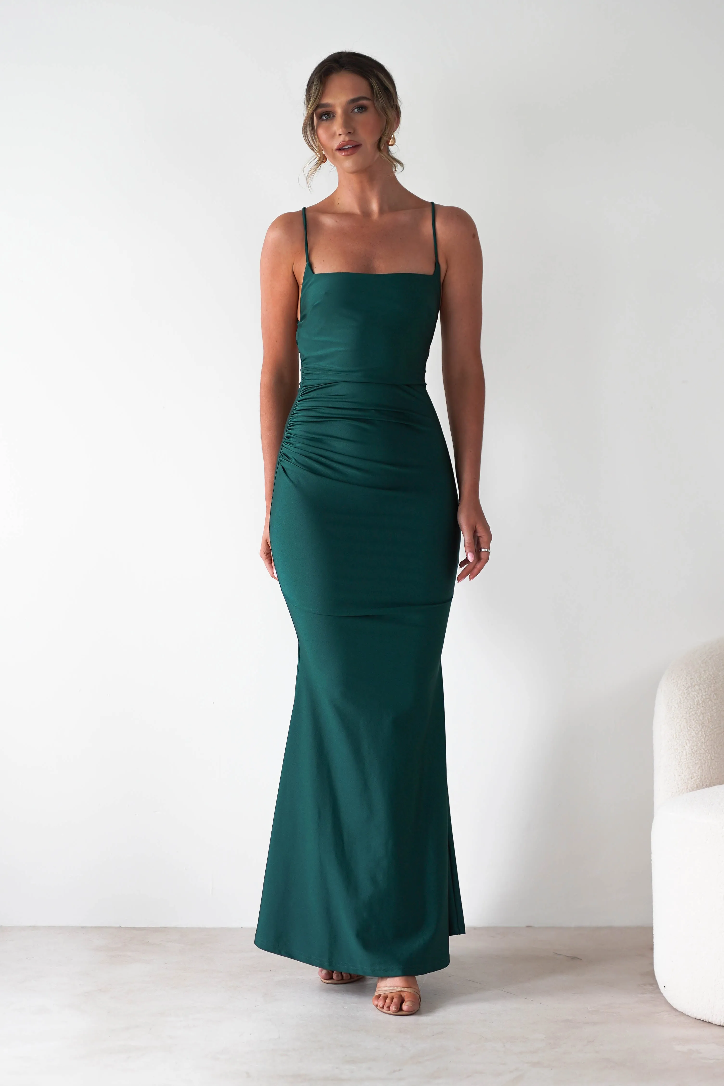 Monette Bodycon Maxi Gown | Emerald Green