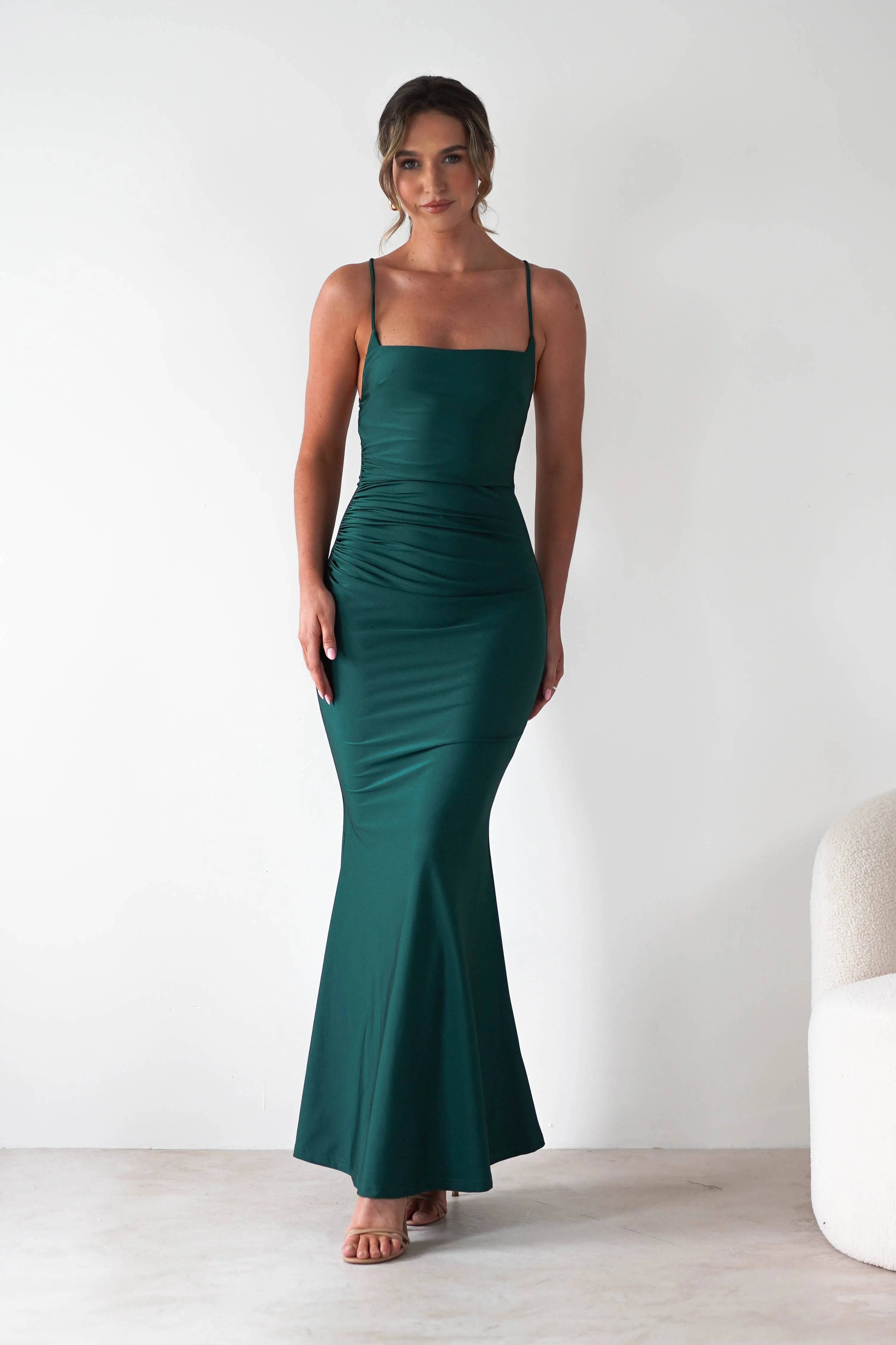 Monette Bodycon Maxi Gown | Emerald Green
