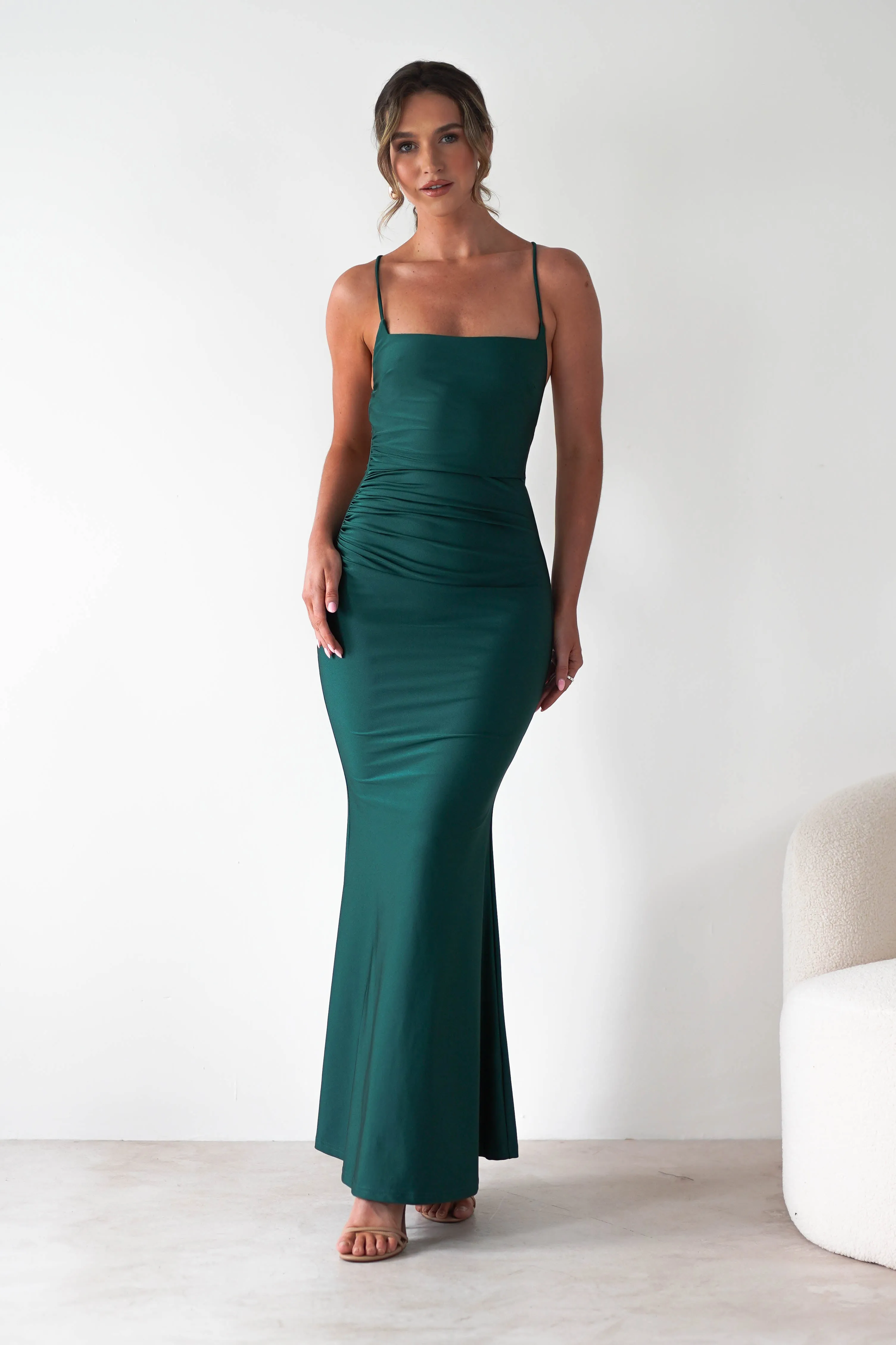 Monette Bodycon Maxi Gown | Emerald Green