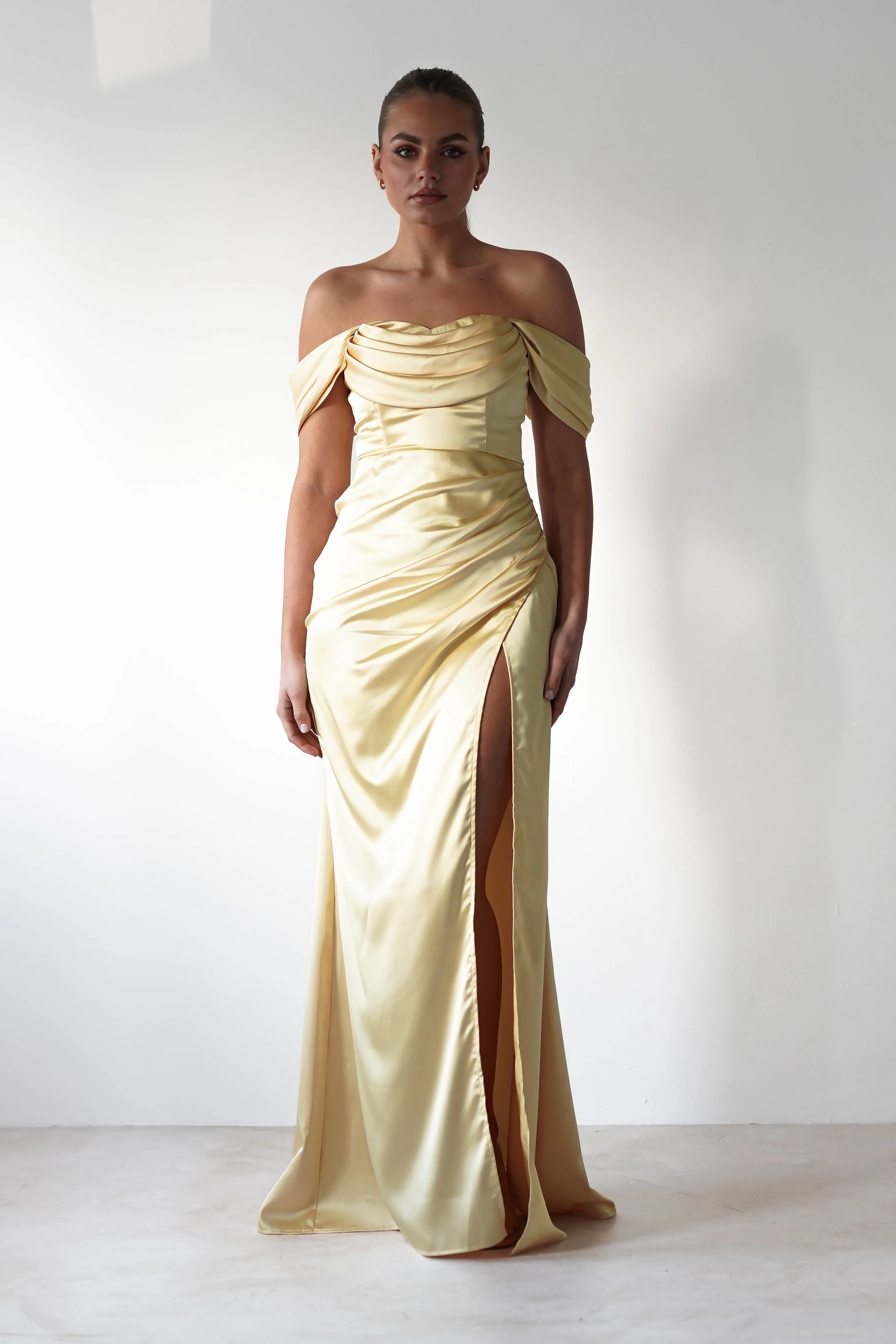 Monica Off The Shoulder Gown | Yellow