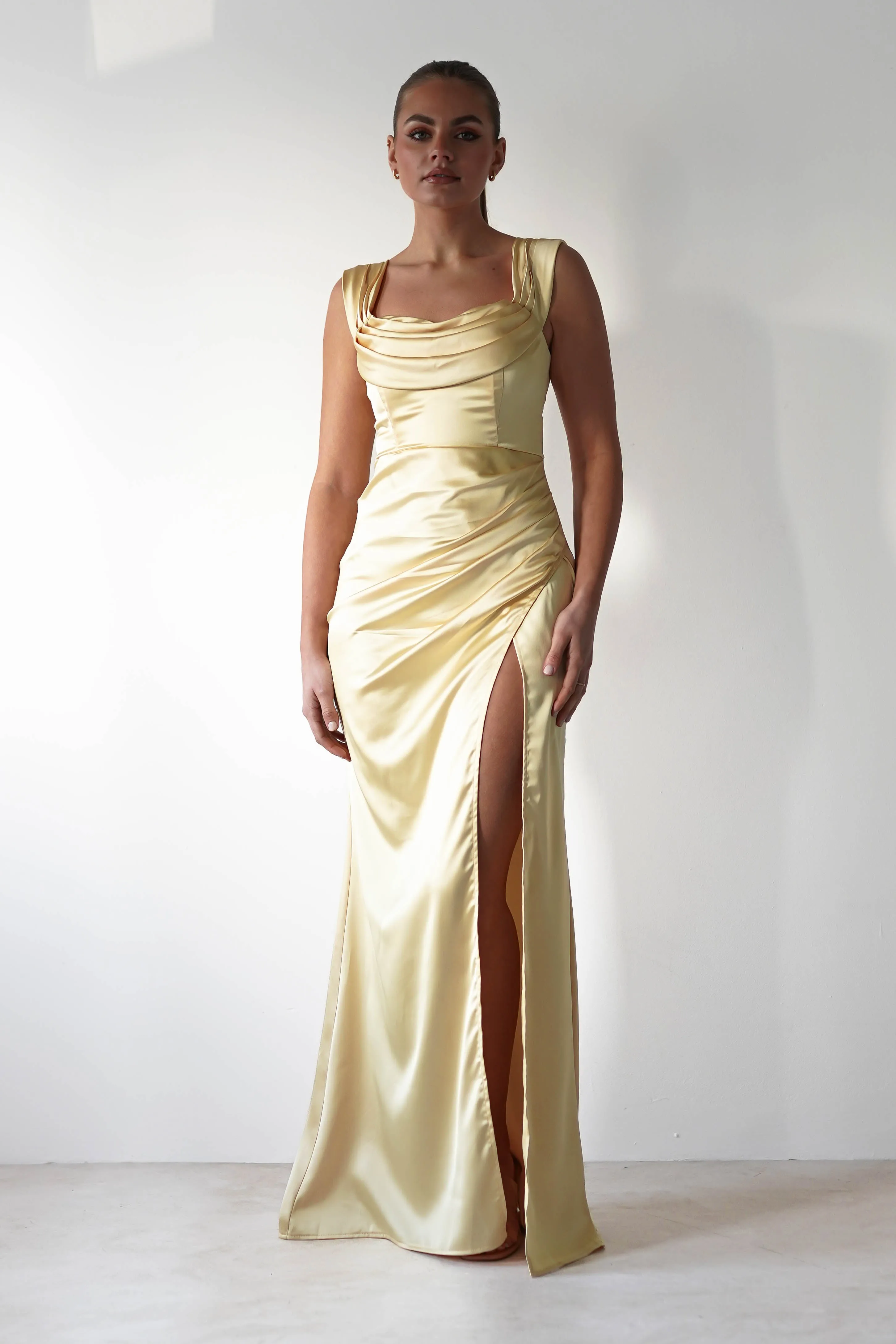 Monica Off The Shoulder Gown | Yellow