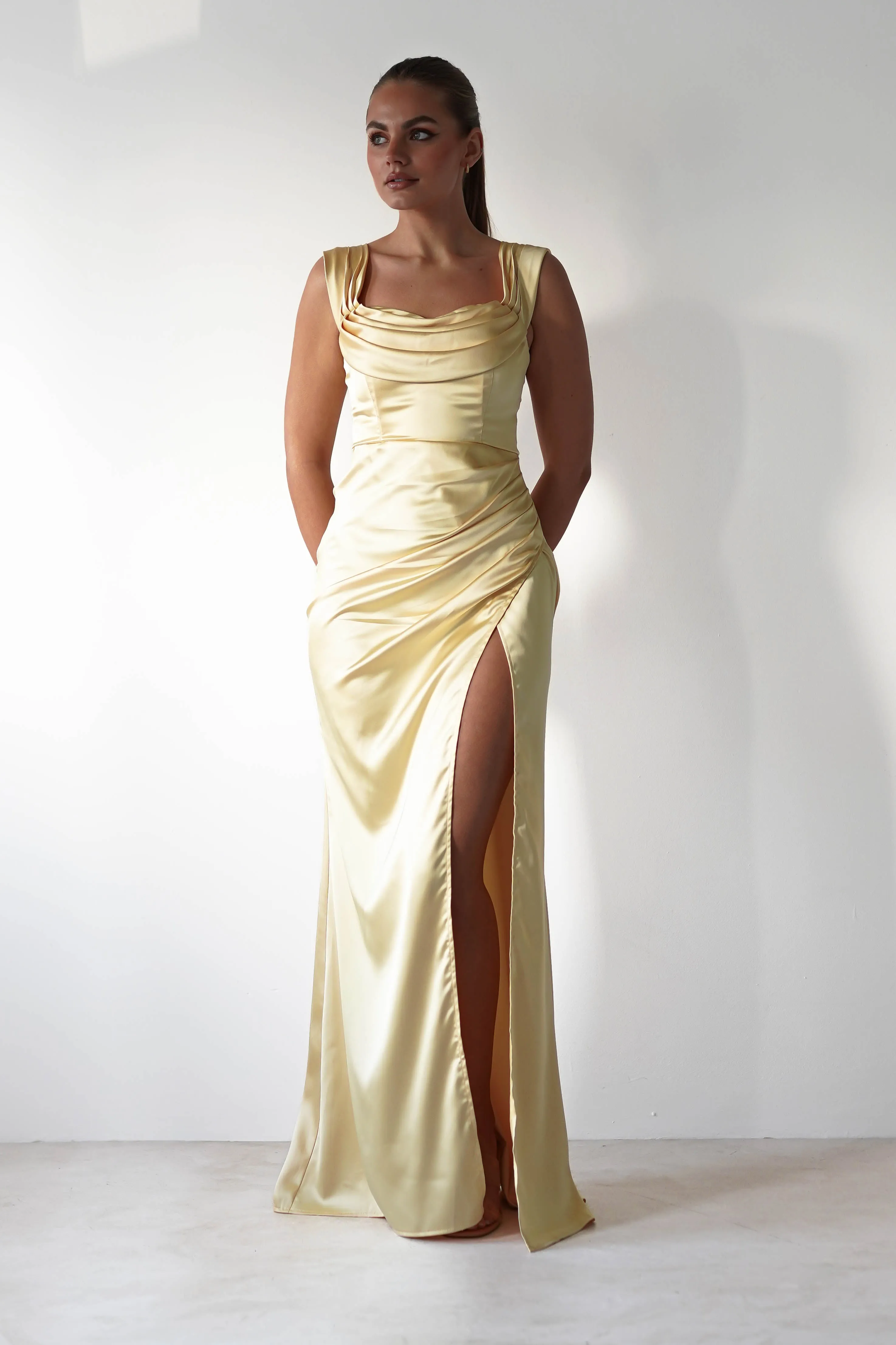 Monica Off The Shoulder Gown | Yellow