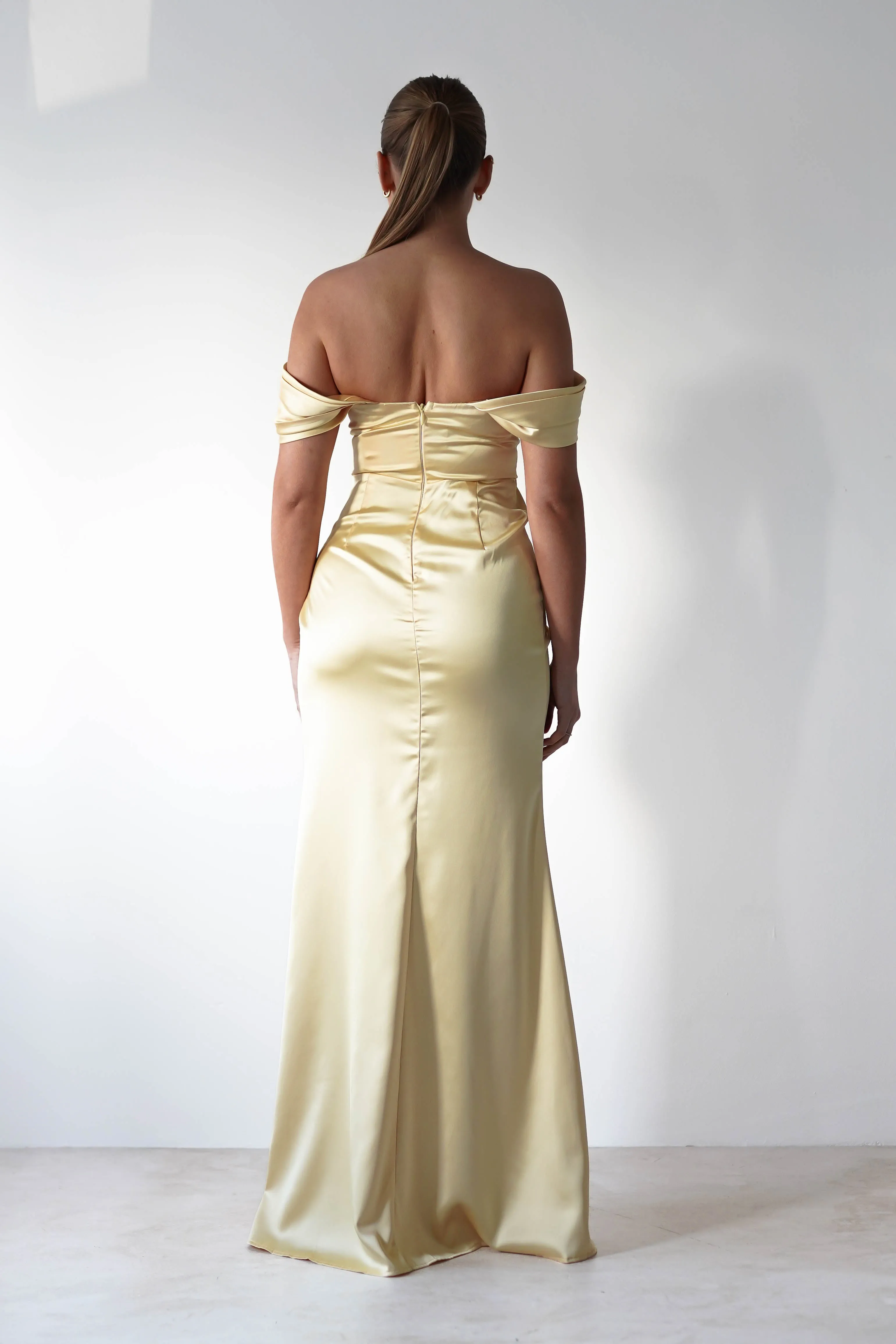 Monica Off The Shoulder Gown | Yellow