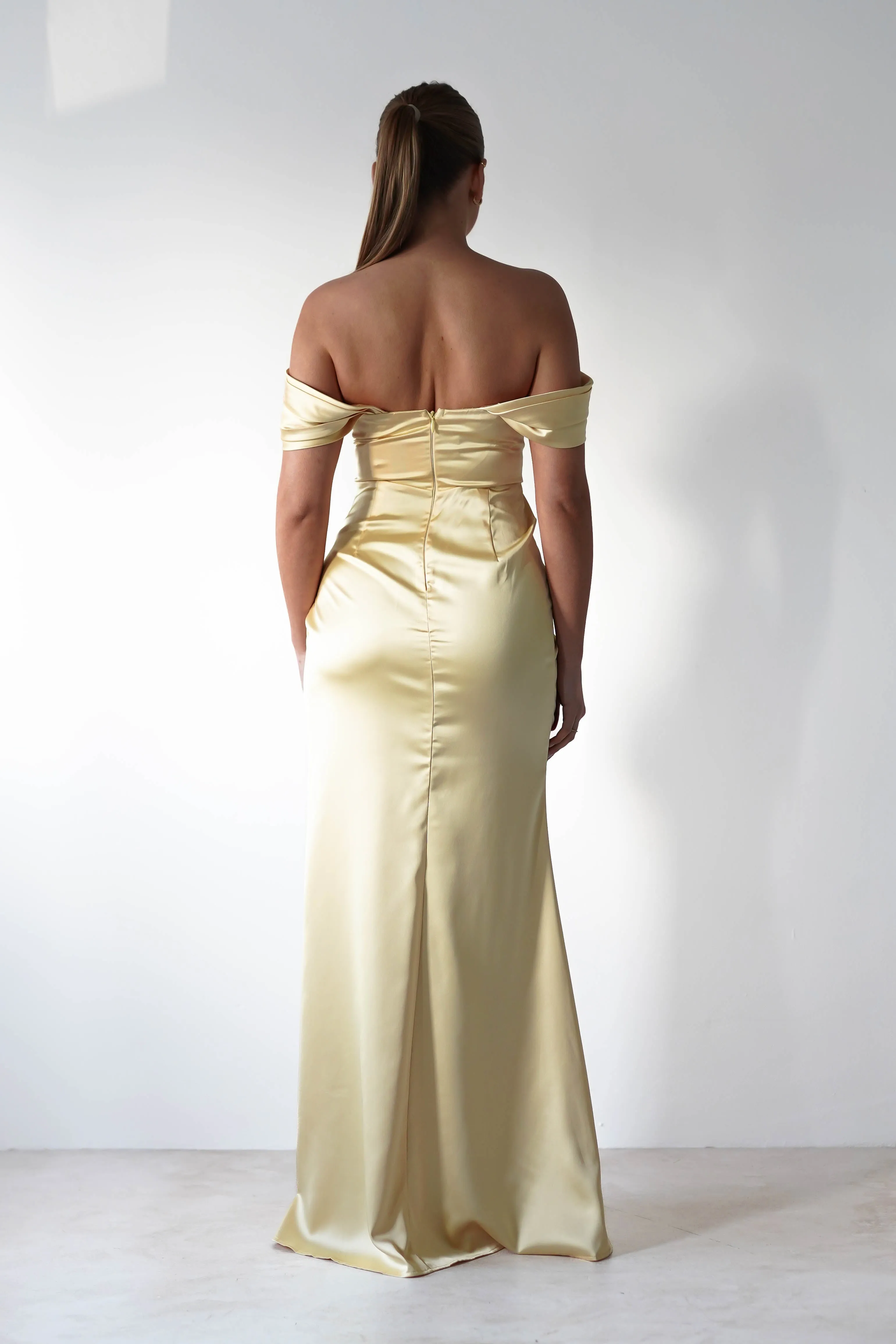 Monica Off The Shoulder Gown | Yellow