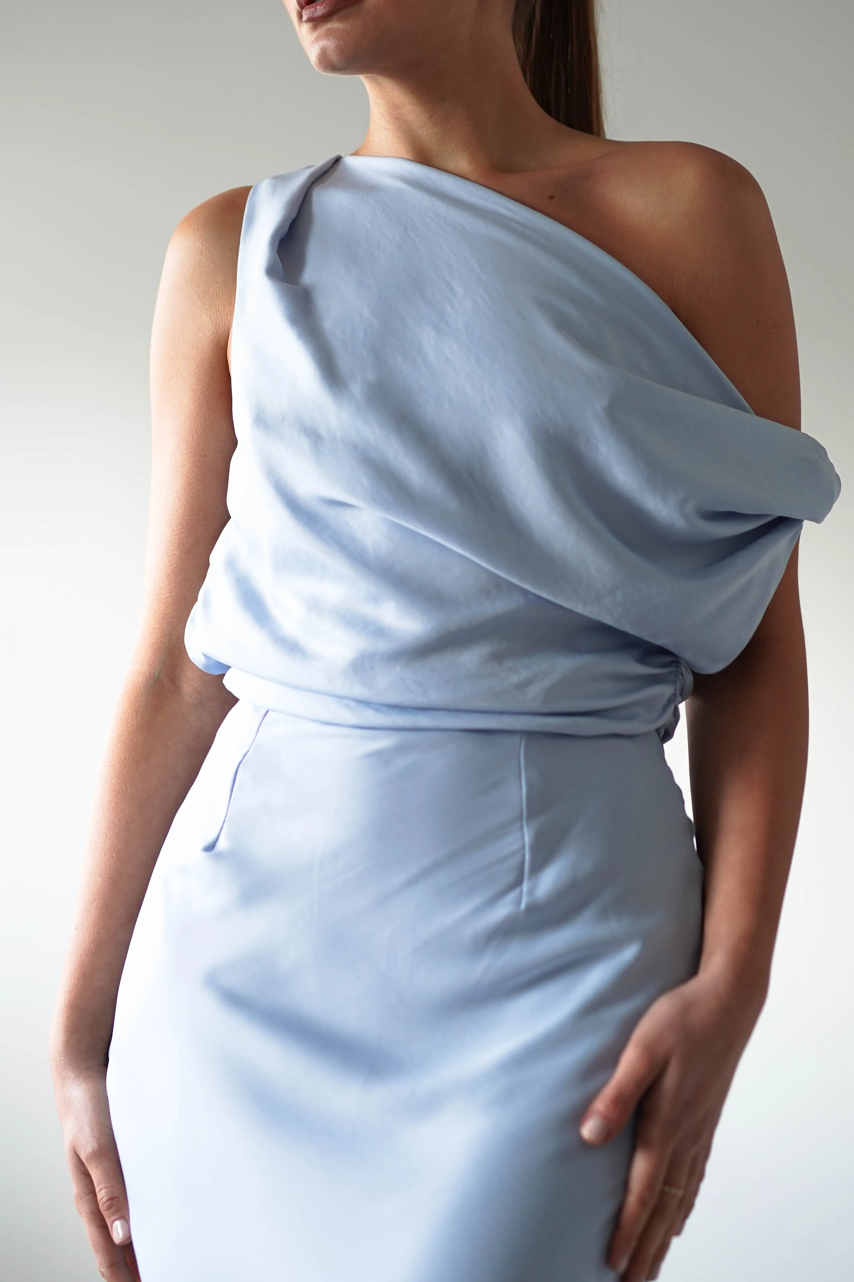 Odelle Soft Off The Shoulder Maxi | Blue