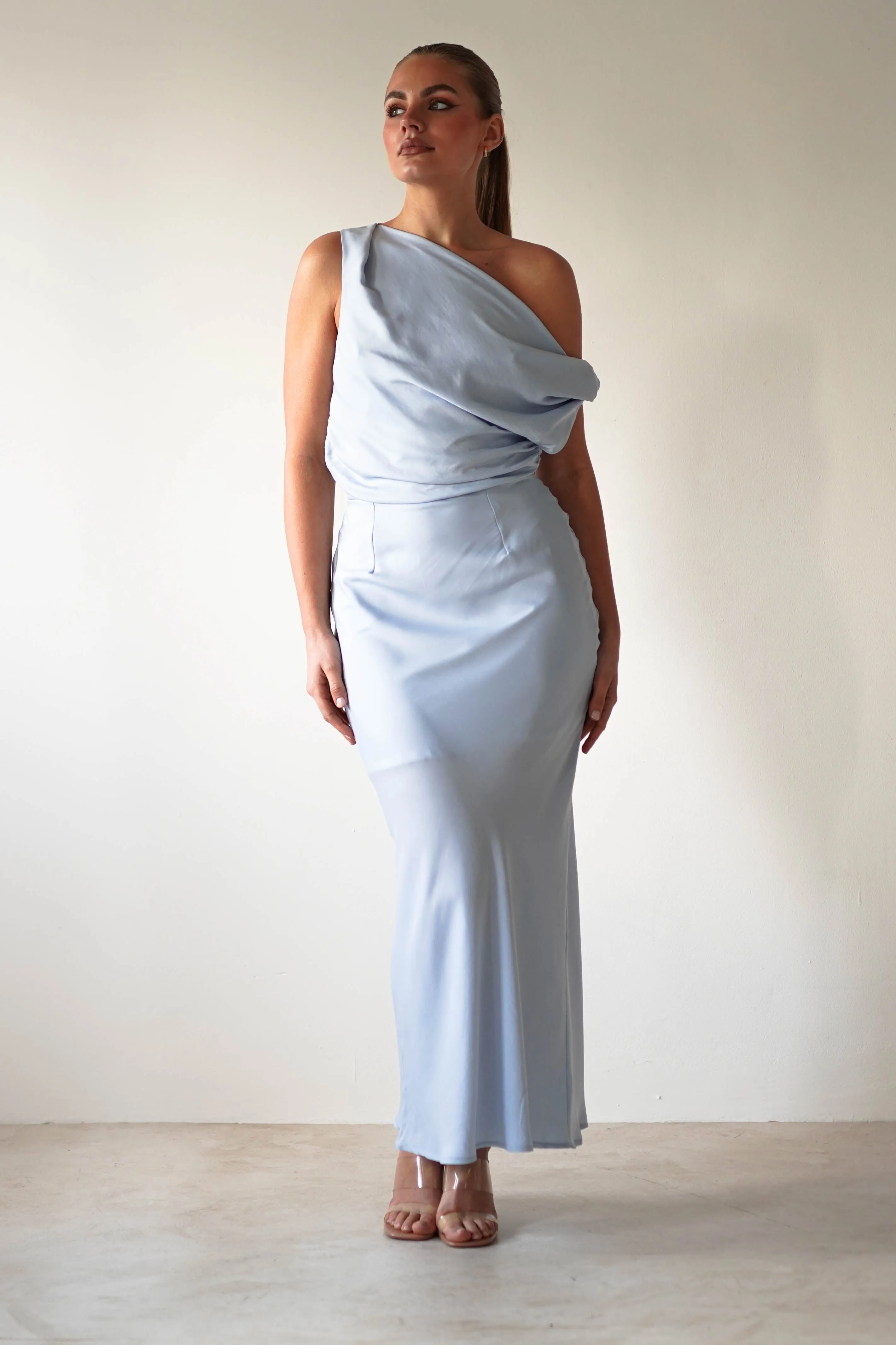 Odelle Soft Off The Shoulder Maxi | Blue