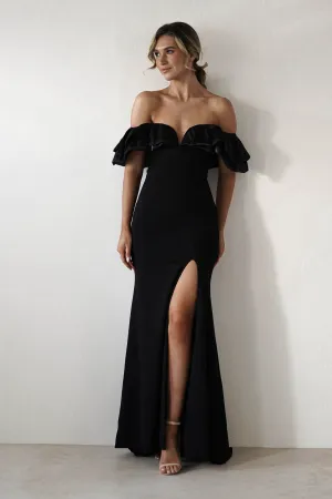 Olympia Off The Shoulder Gown  dress,evening dress,graduation dress,party dress,birthday dress,beautiful dress,dress,summer dress,beautiful dressBlack