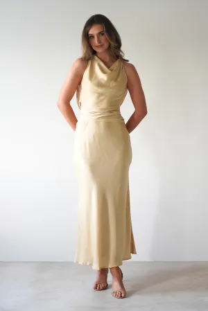 River Backless Maxi Dress | Sand