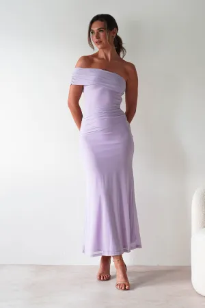 Roxanna Mesh Bodycon Midaxi Dress | Lilac