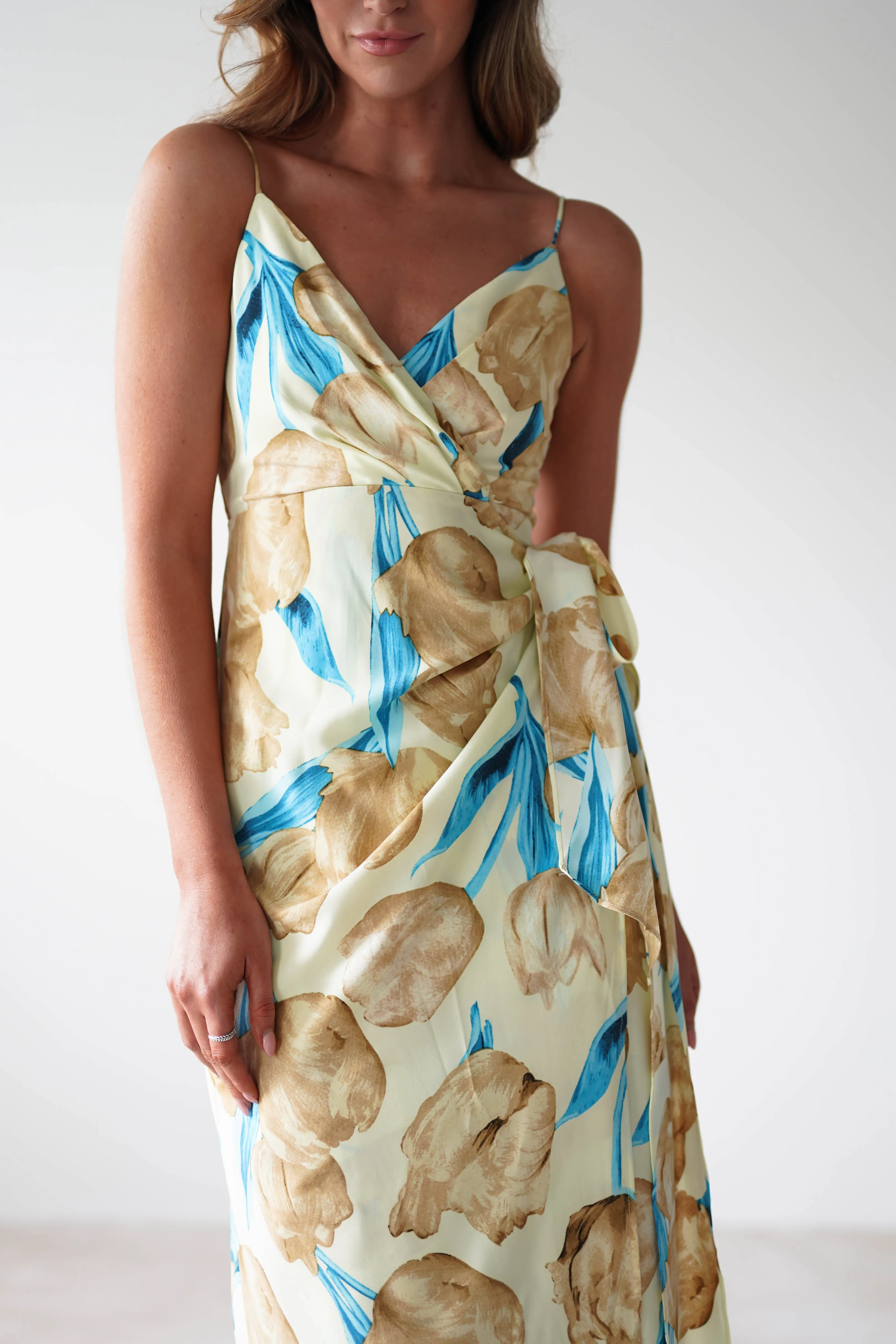 Sarah Floral Print Midaxi Wrap Dress | Mixed Print