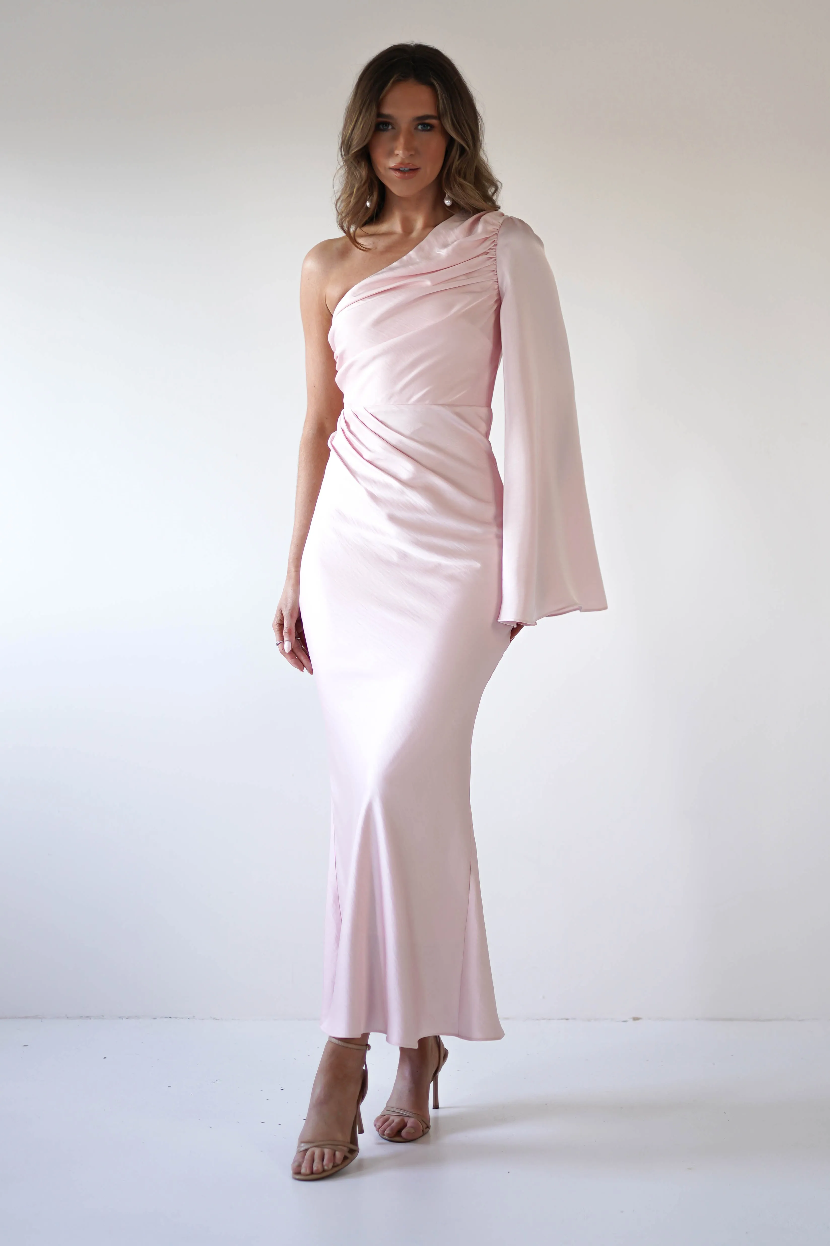 Sylvana Silky Maxi Dress | Pink