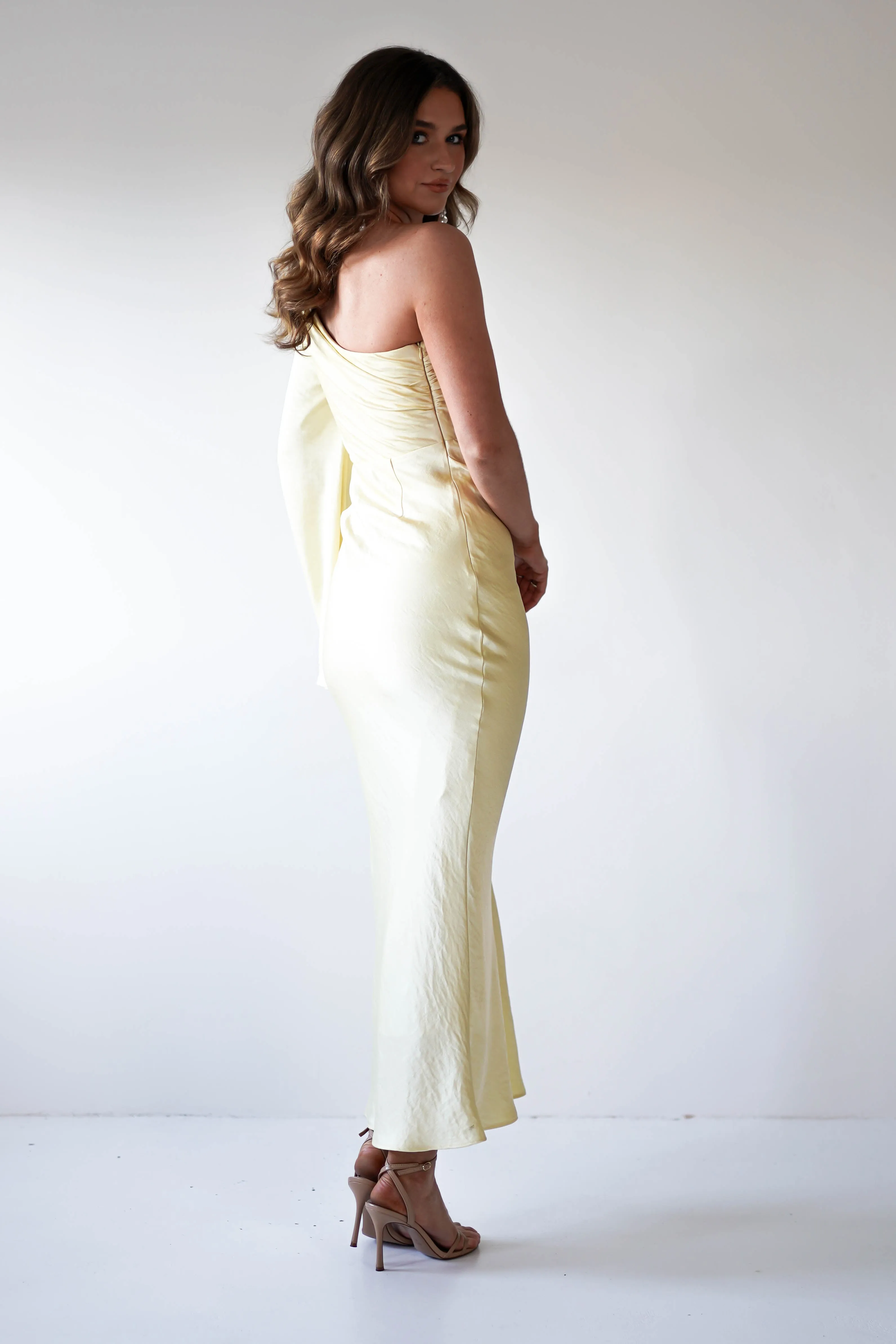 Sylvana Silky Maxi Dress | Yellow