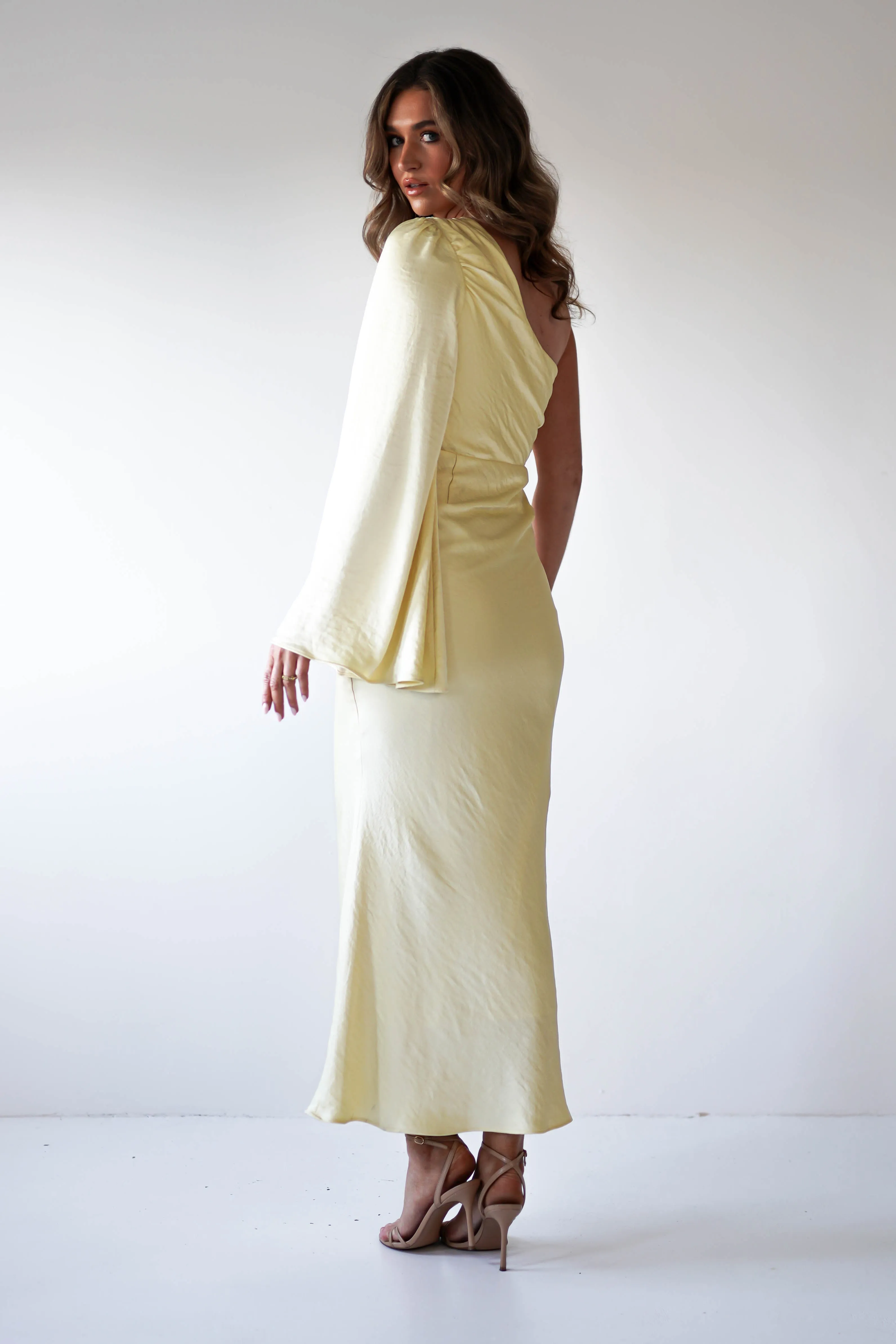 Sylvana Silky Maxi Dress | Yellow