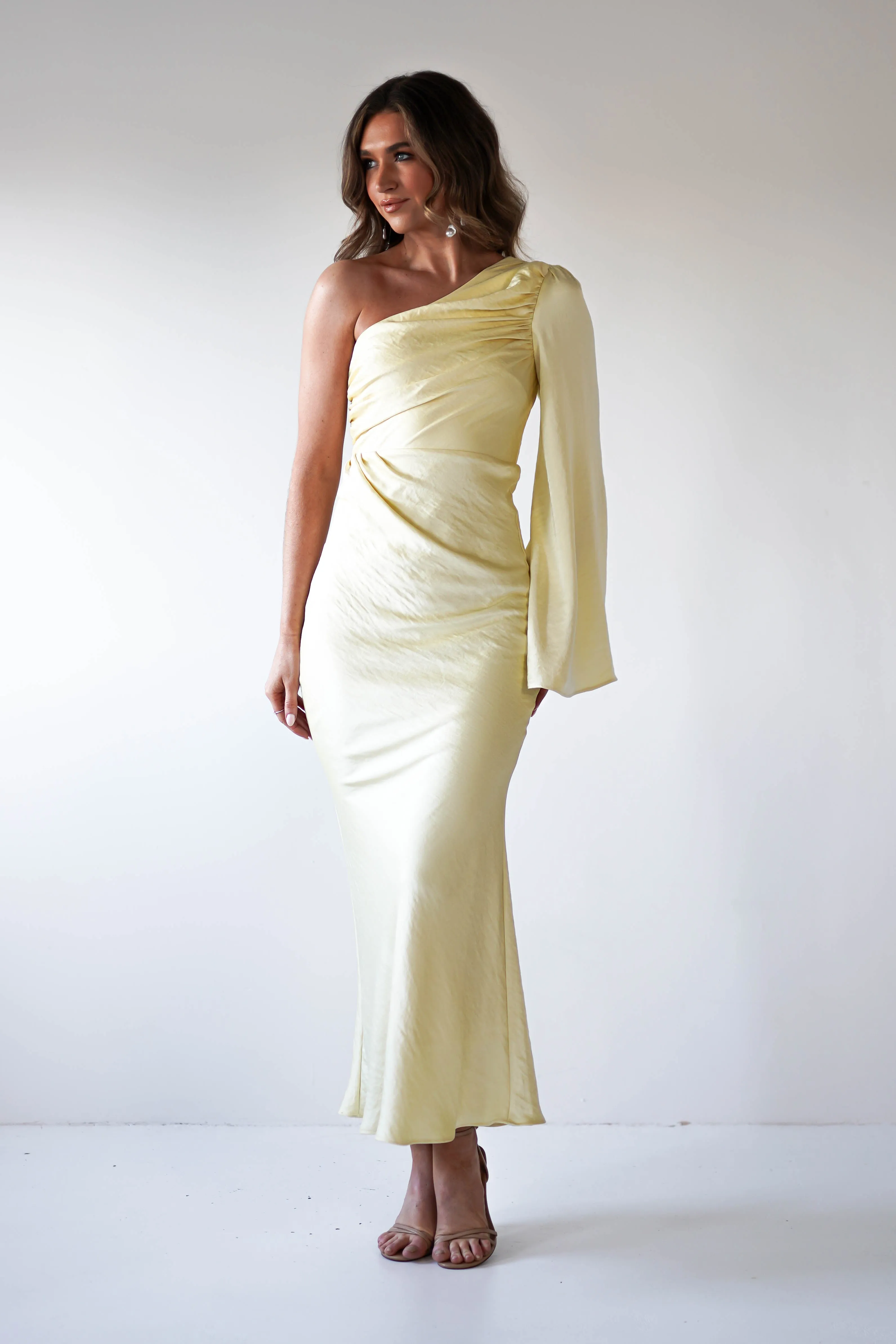 Sylvana Silky Maxi Dress | Yellow